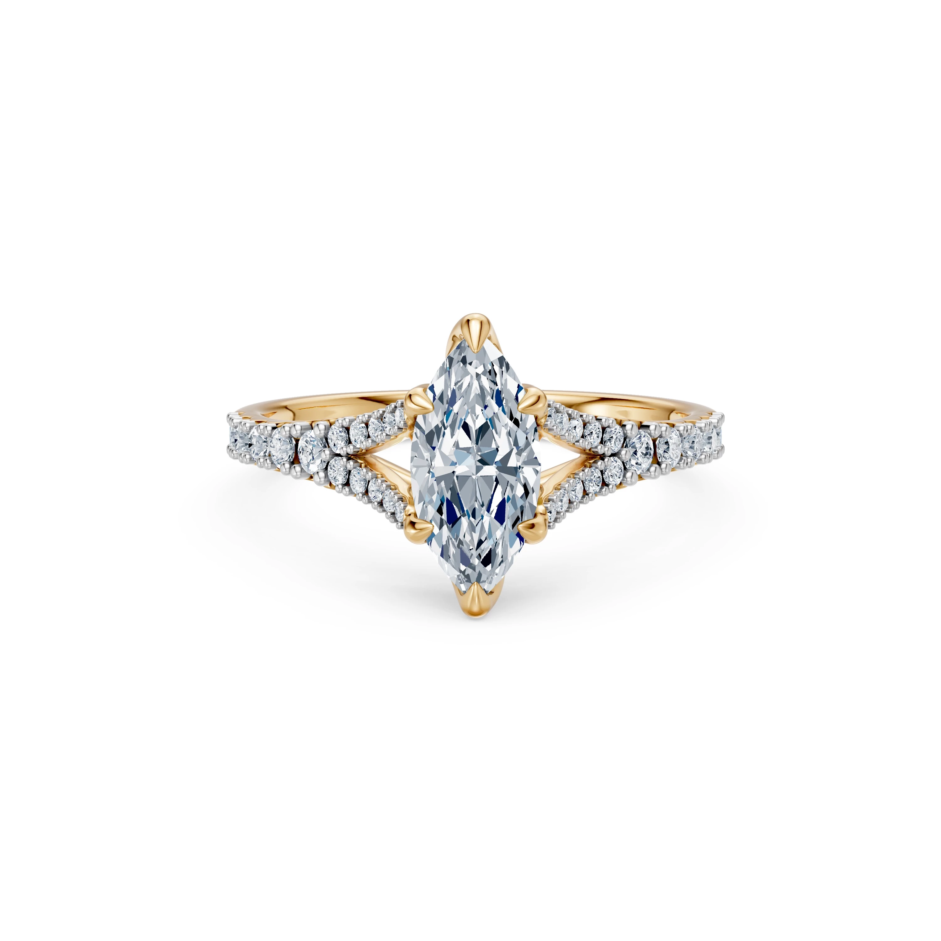 Bague Désir Divin Solitaire Éternité marquise 1 ct — vue 6