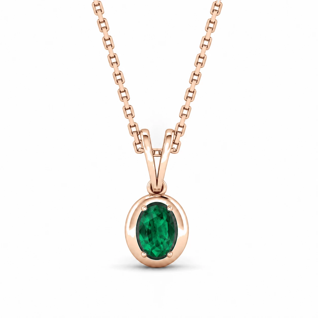 Collier Splendeur Sublime Pierre Précieuse ovale 0,42 ct — vue 1