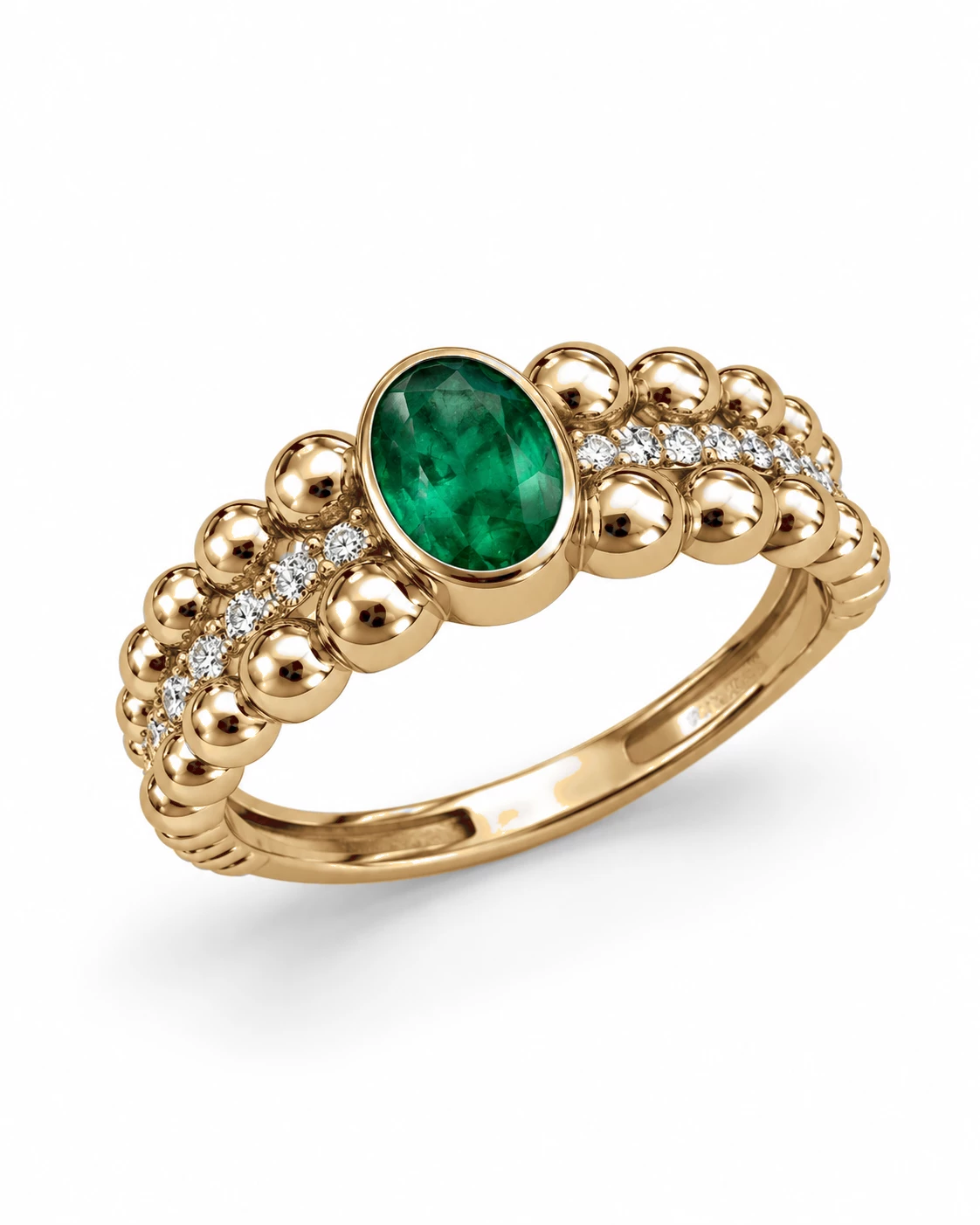 Bague Sceptre Illustre Pierre Précieuse ovale 0,42 ct — vue 7