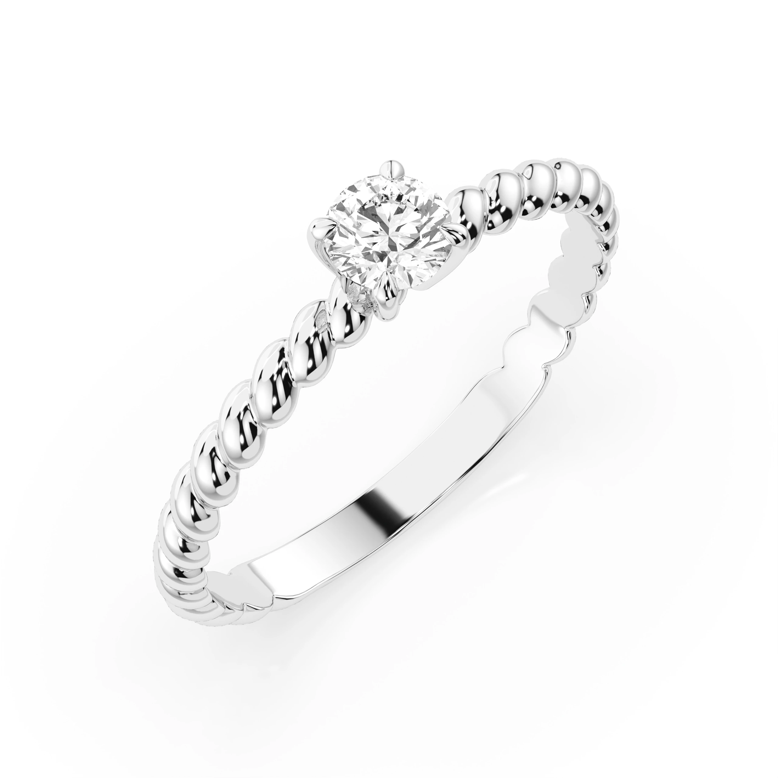 Bague Privilège Précieux Solitaire ronde 0,3 ct · 4,2 mm — vue 1