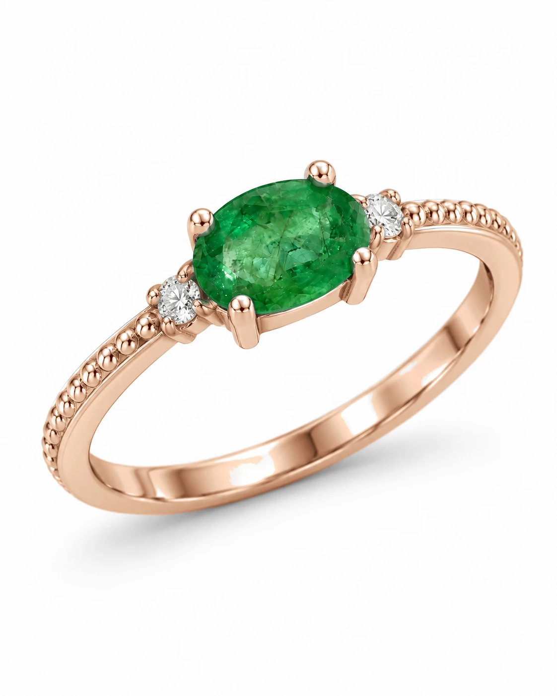 Bague Gloire Magnifique Pierre Précieuse ovale 0,42 ct — vue 1