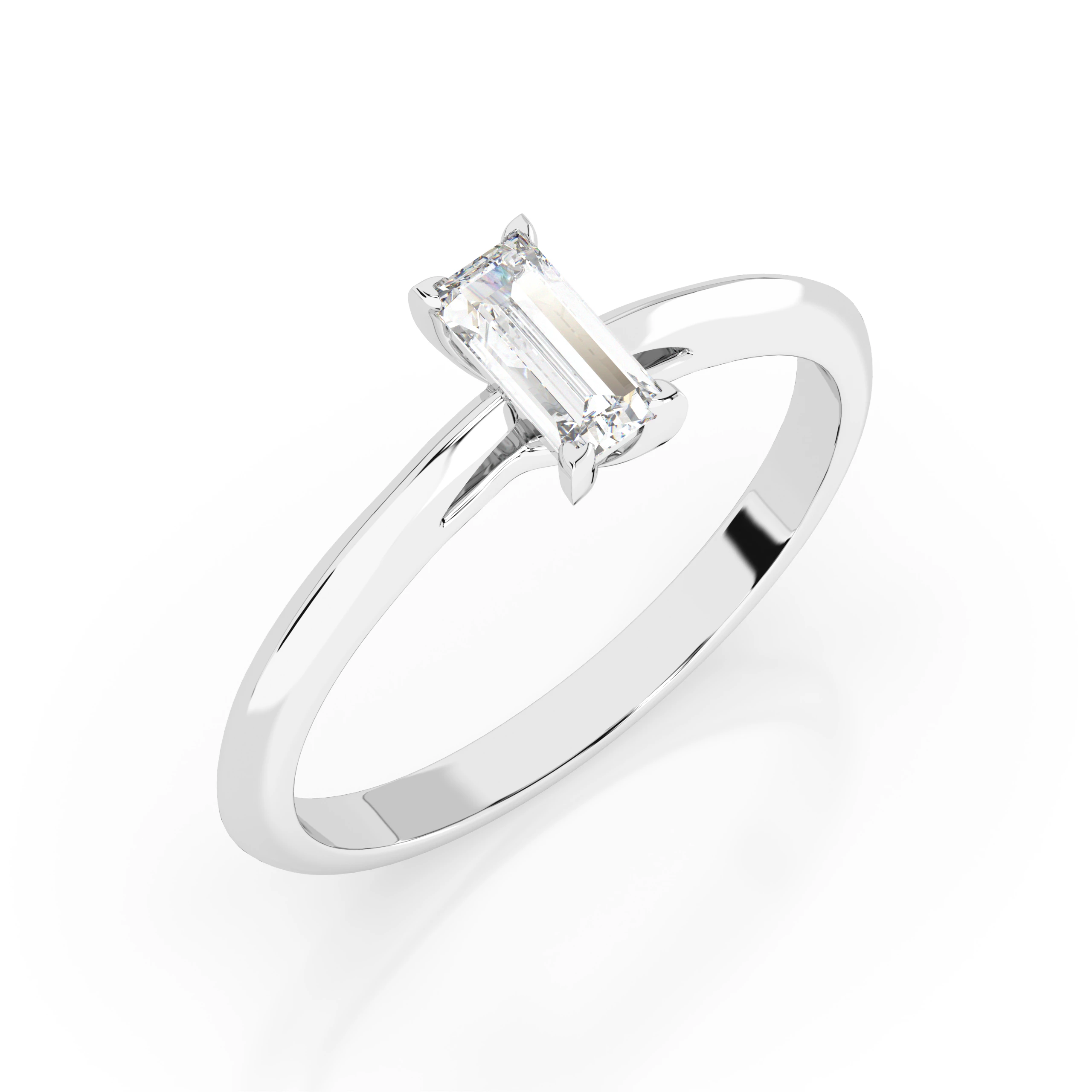 Bague Privilège Magnifique Solitaire baguette 0,3 ct — vue 1