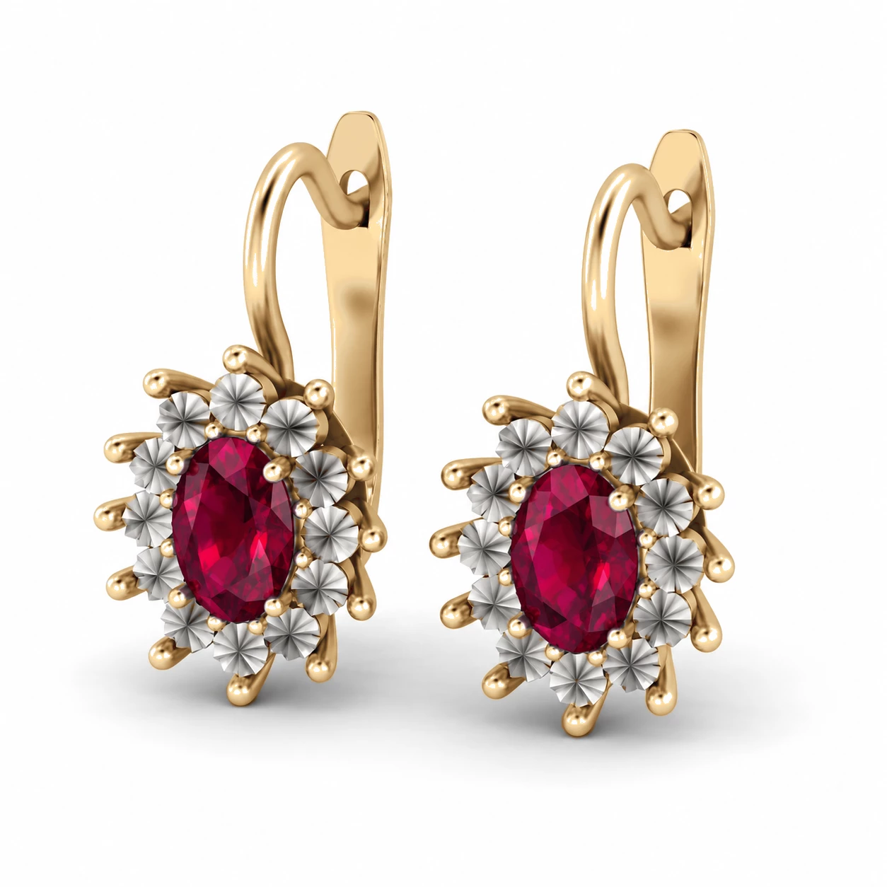 Boucles d'oreilles Idylle Éternelle Pierre Précieuse ovale 1,26 ct — vue 8