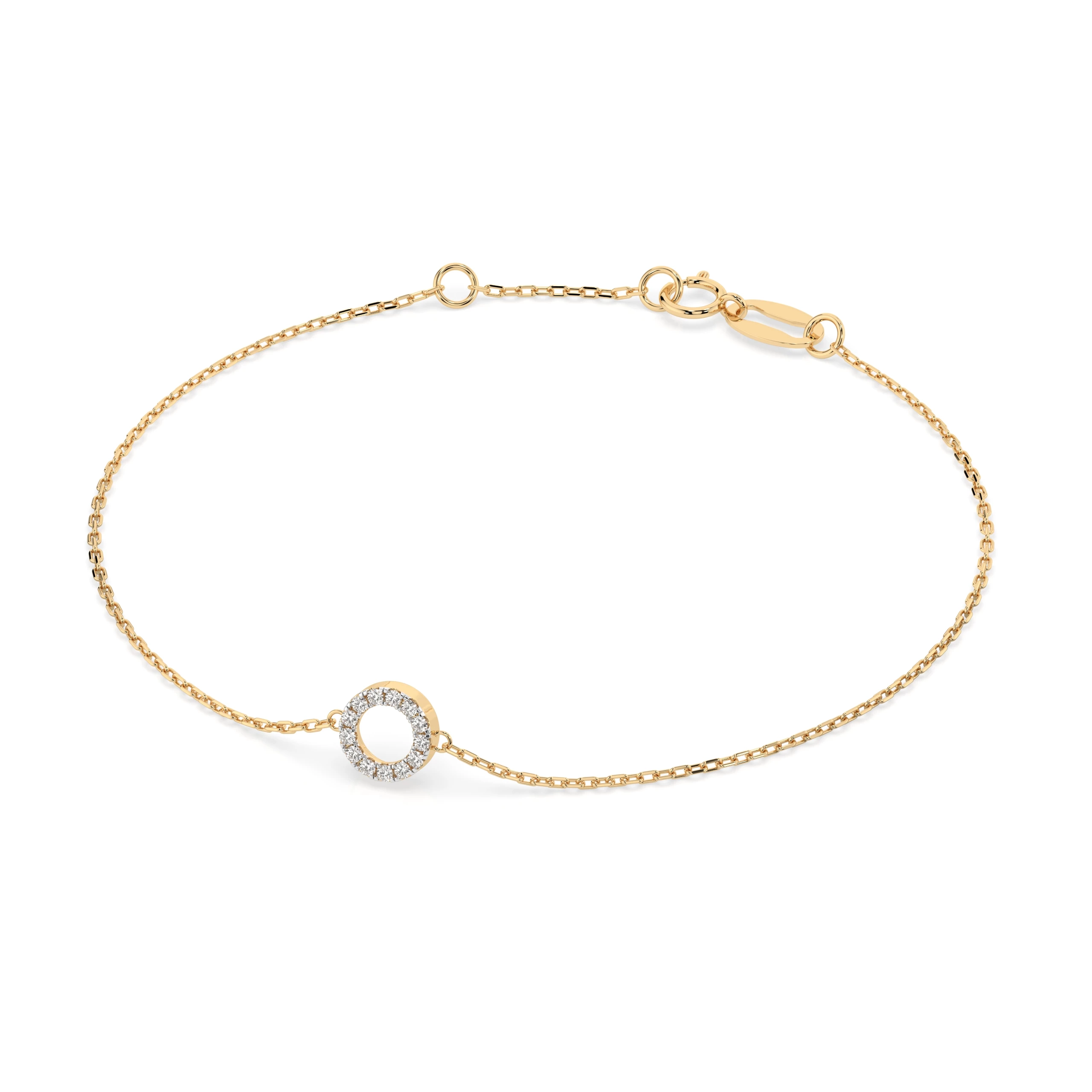 Bracelet Pureté Magnifique Minimalisme ronde 0,07 ct — vue 6