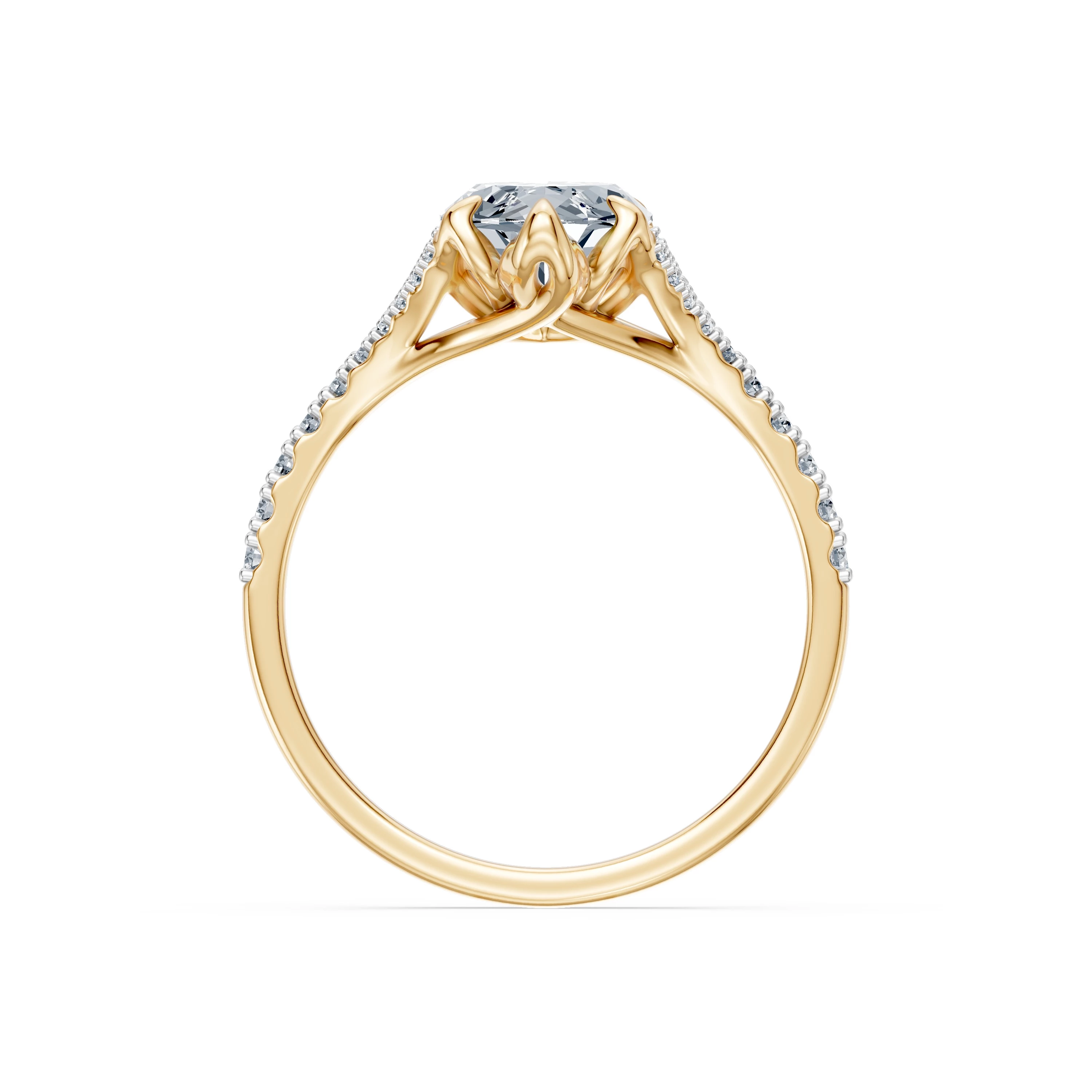 Bague Émotion Intemporelle Solitaire Éternité marquise 2 ct · 2,0 mm — vue 5