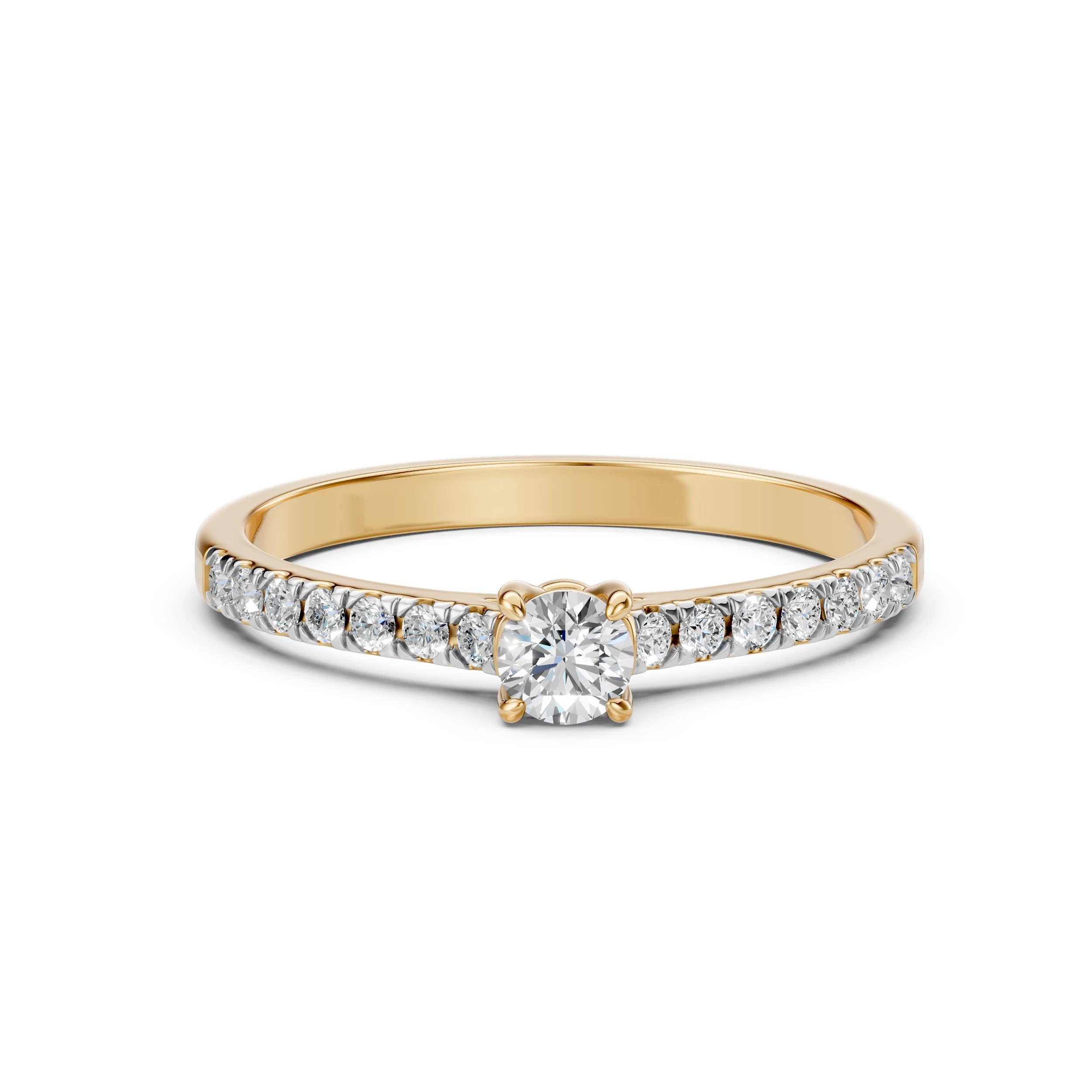 Bague Caresse Intemporelle Solitaire Éternité ronde 0,3 ct · 4,2 mm — vue 6