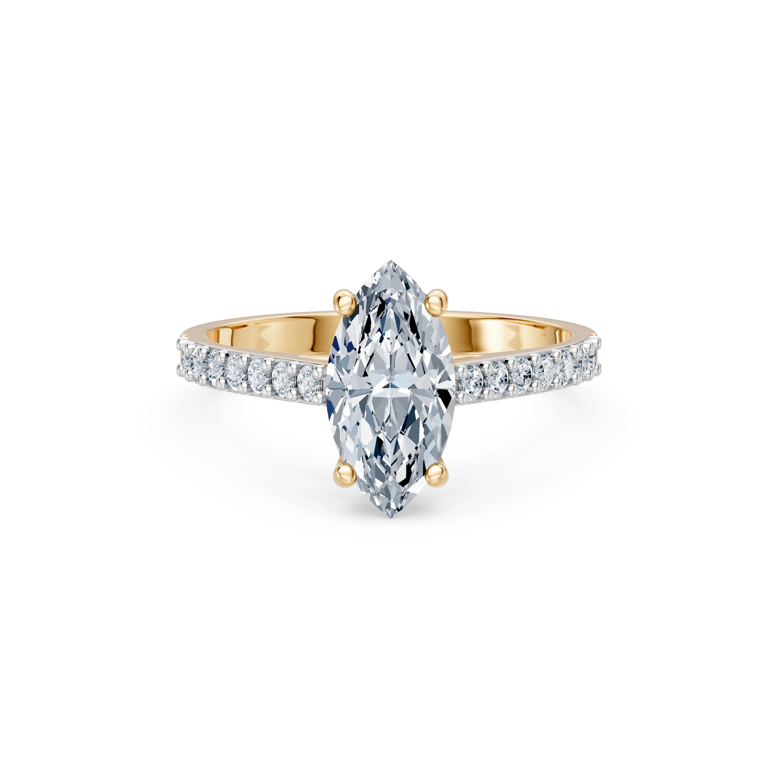 Bague Passion Délicate Solitaire Éternité marquise 1,5 ct · 1,5 mm — vue 6