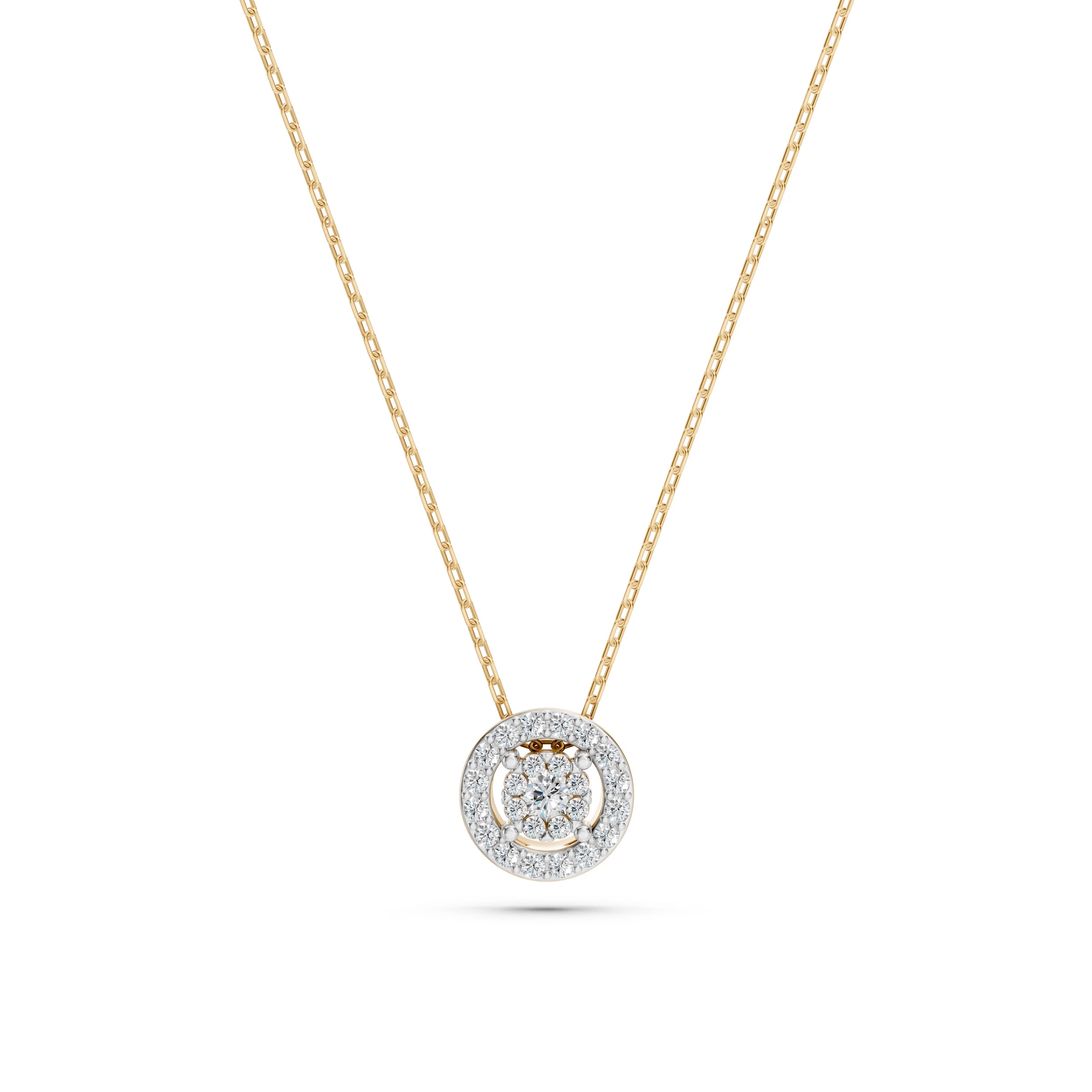 Collier Aurore Impériale Illusion ronde 0,03 ct — vue 6