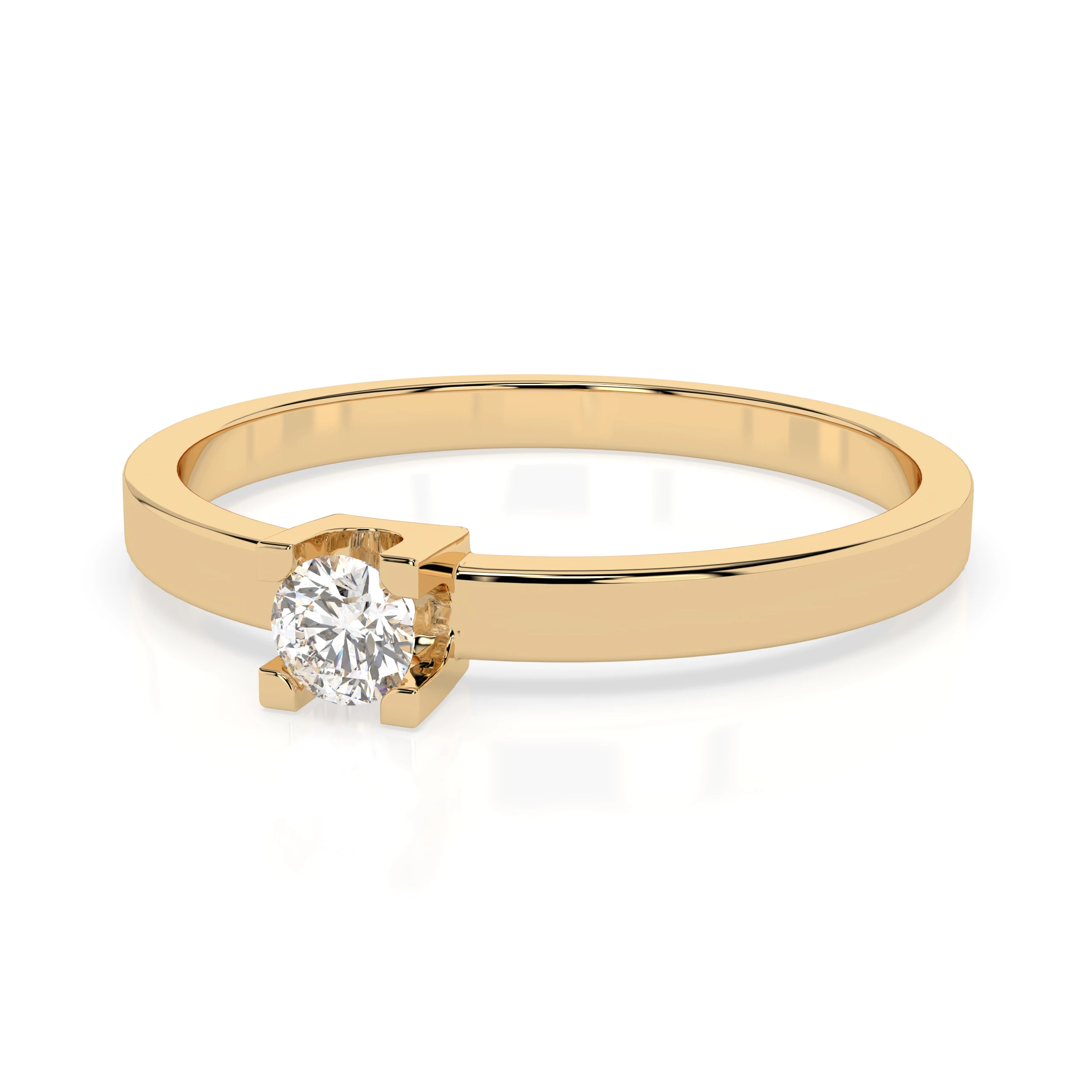 Bague Noblesse Royale Solitaire ronde 0,1 ct · 3,0 mm — vue 6
