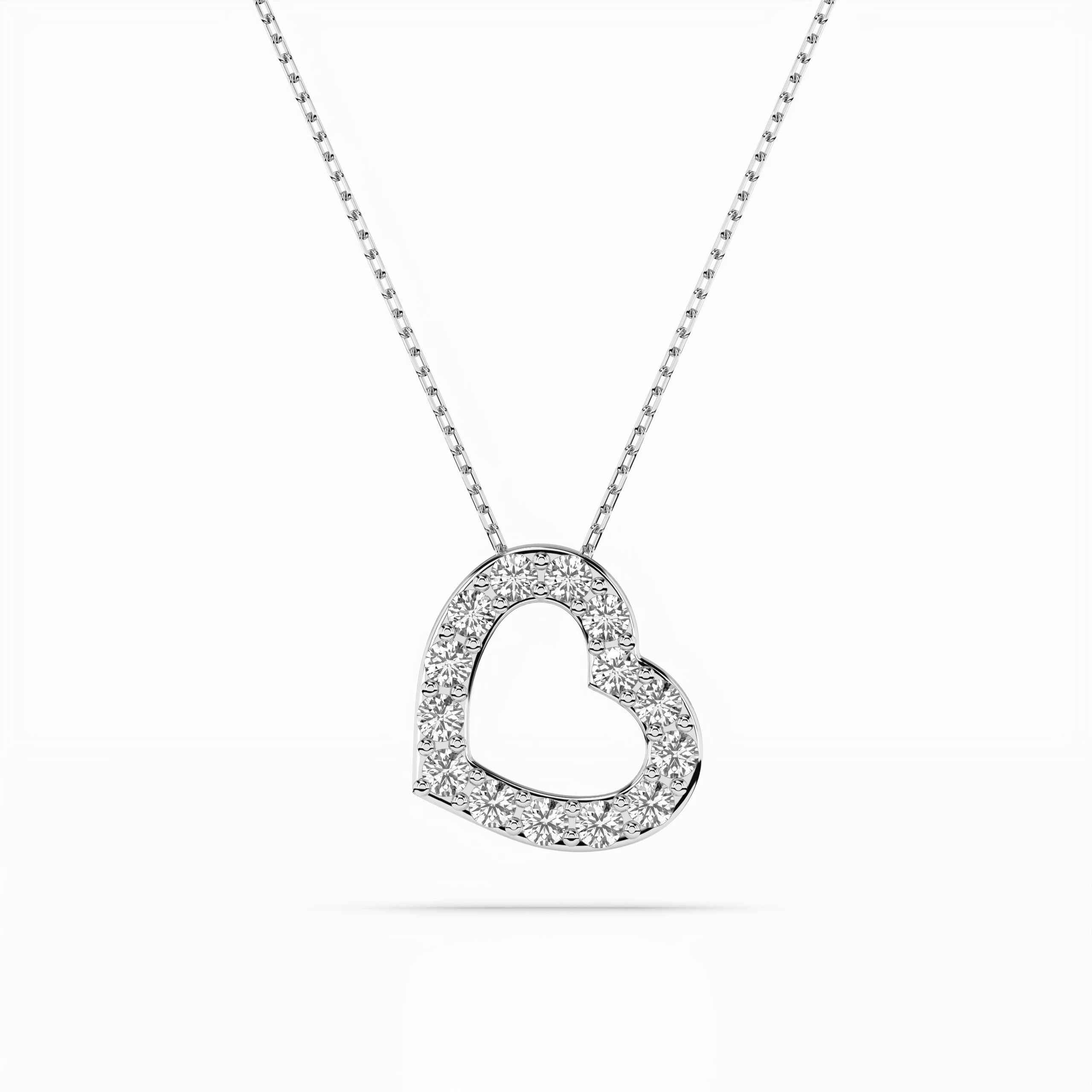 Collier Excellence Exquise Minimalisme ronde 0,35 ct — vue 1