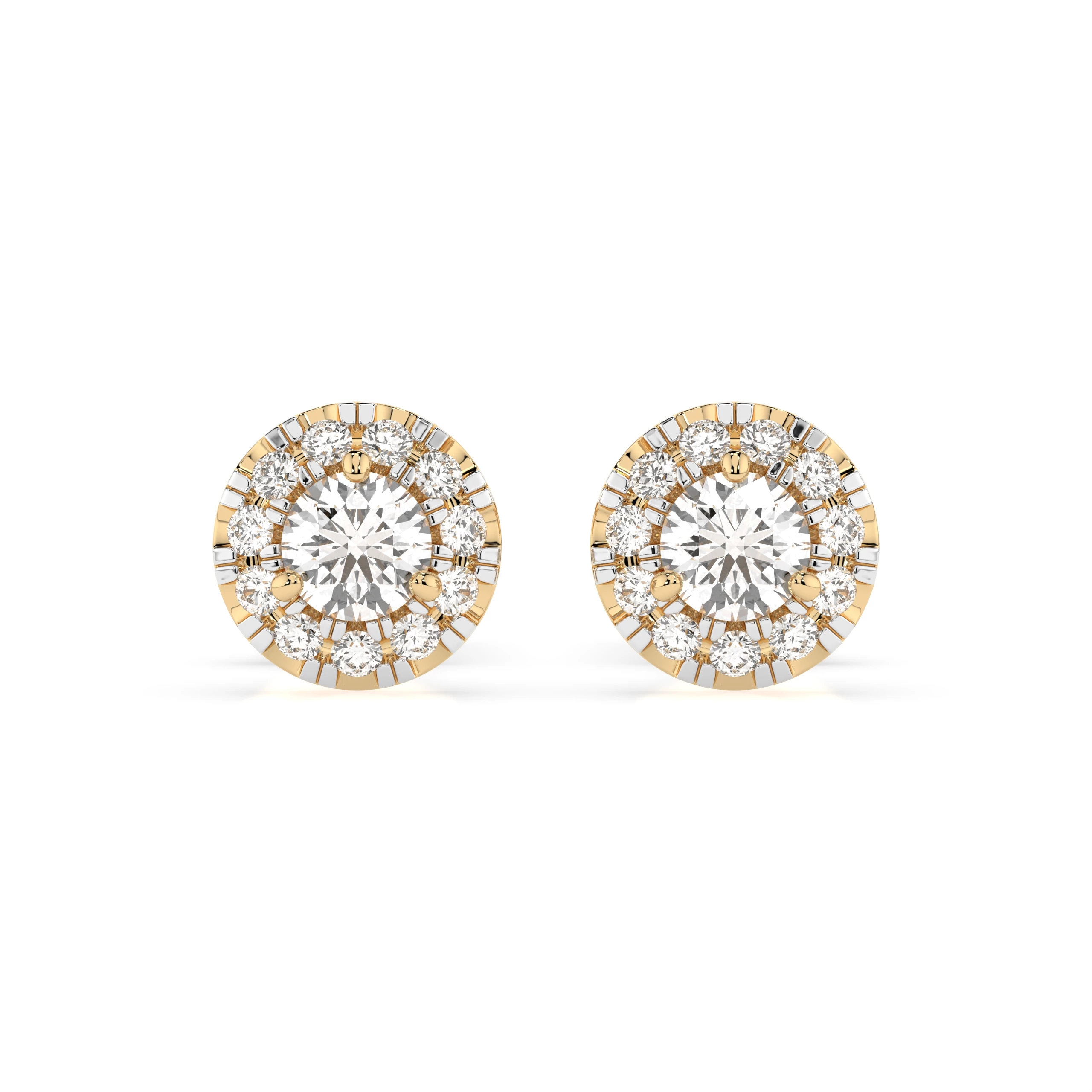 Boucles d'oreilles Caresse Lumineuse Solitaire Éternité ronde 0,24 ct · 3,1 mm — vue 4