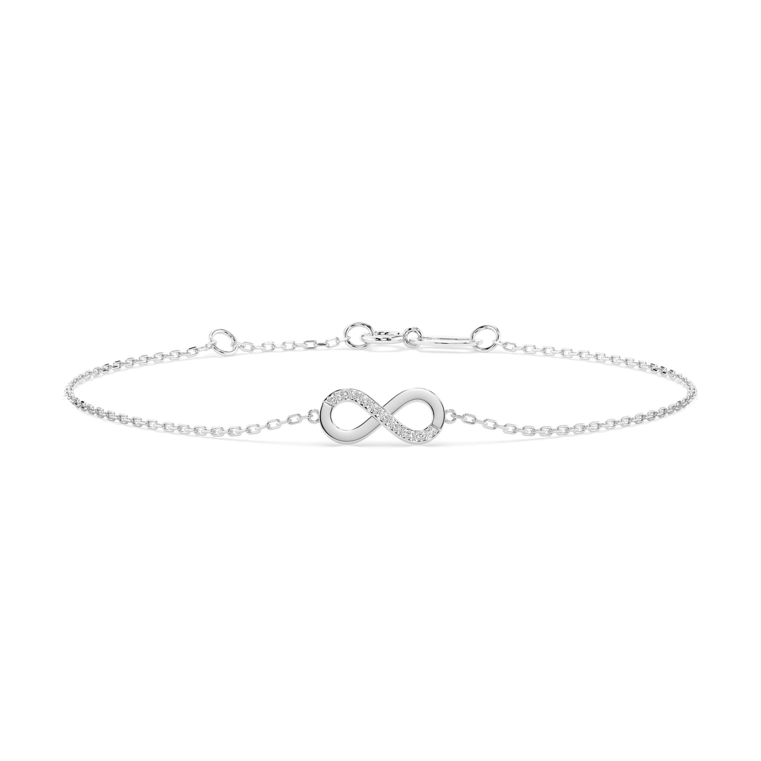 Bracelet Mystère Noir Minimalisme ronde 0,05 ct — vue 1
