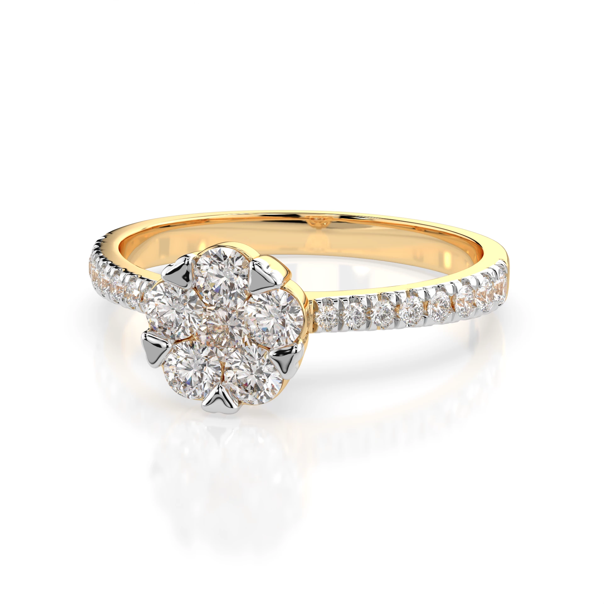 Bague Les Astres Éternels Illusion ronde 0,1 ct — vue 6
