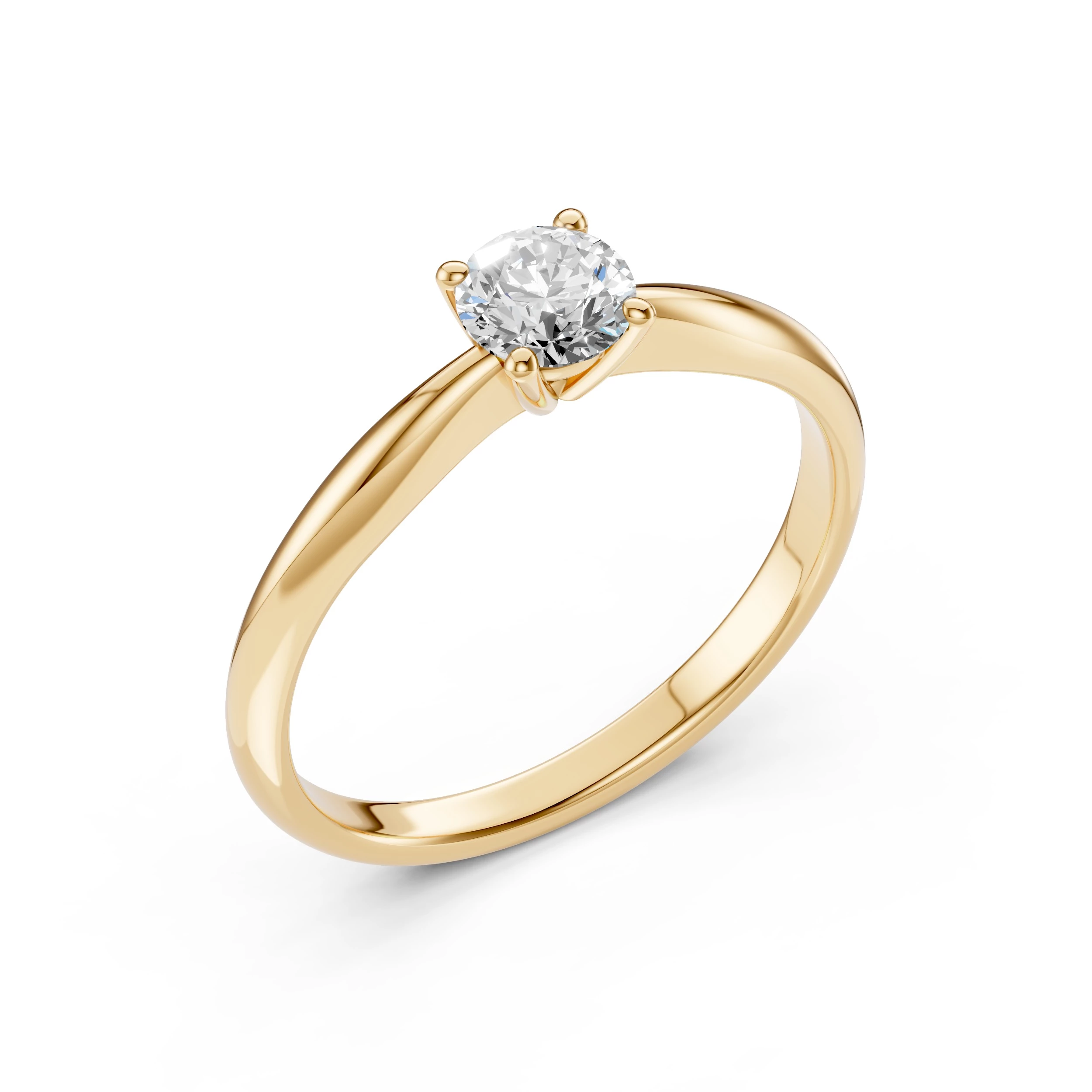 Bague Blason Radieux Solitaire ronde 0,4 ct · 4,7 mm — vue 4