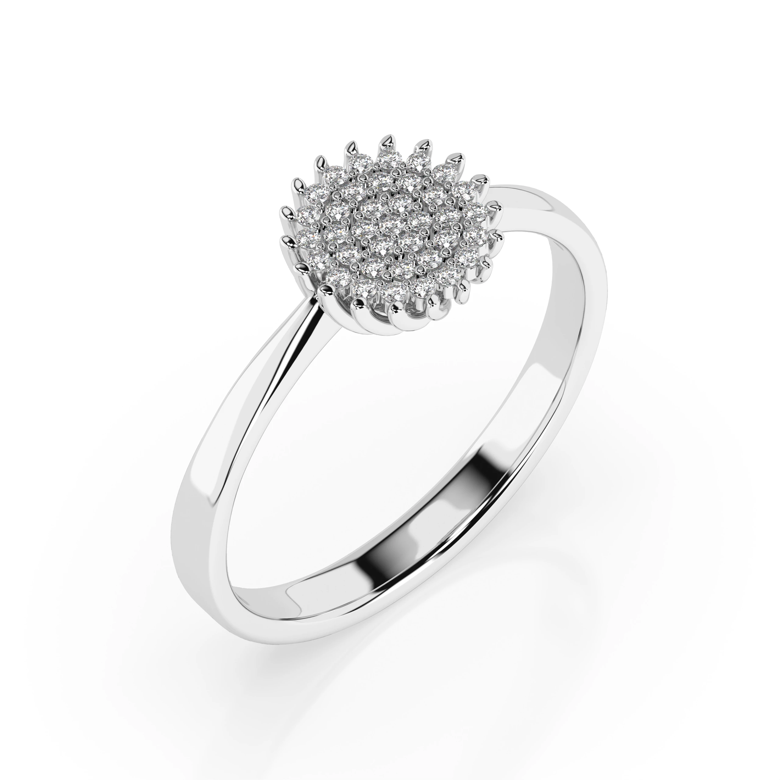 Bague Rosée Sacrée Illusion ronde 0,15 ct — vue 1