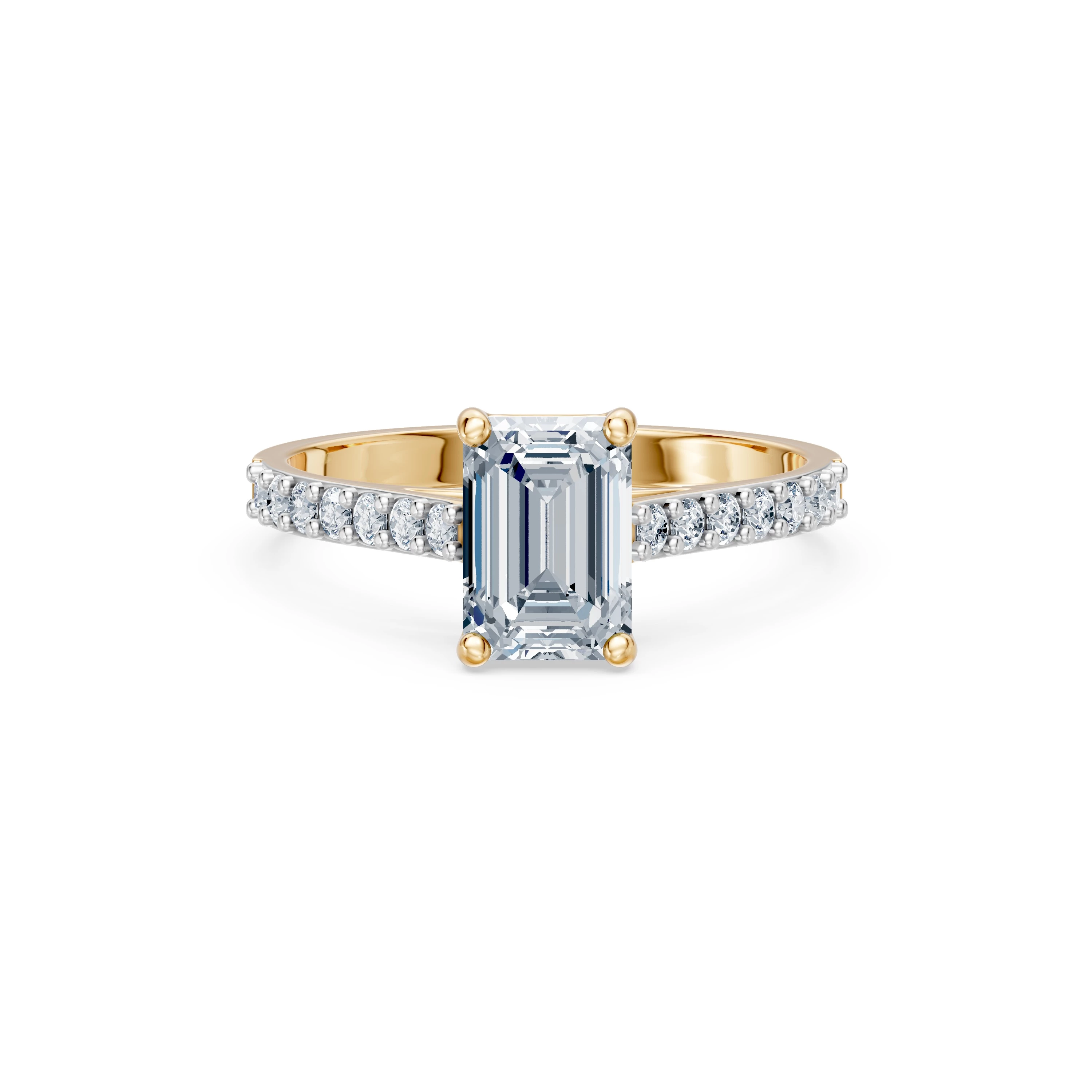 Bague Lien Délicat Solitaire Éternité émeraude 1,5 ct · 1,5 mm — vue 6