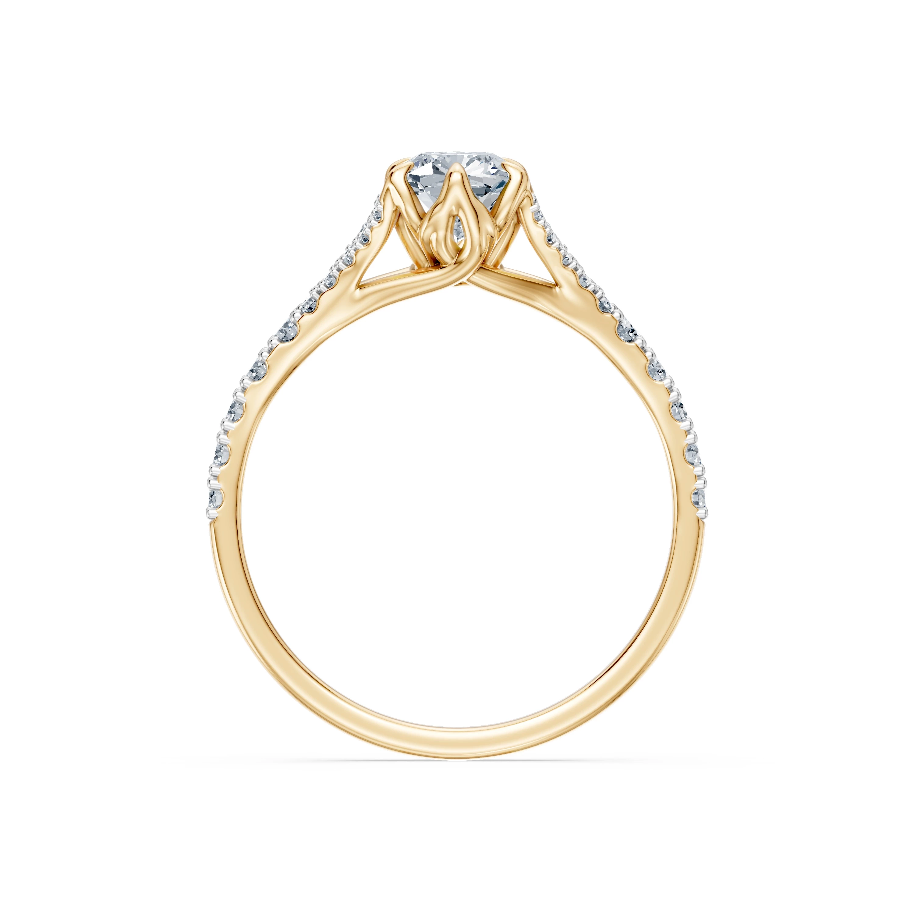 Bague Cœur Lumineux Solitaire Éternité coussin 1 ct — vue 5