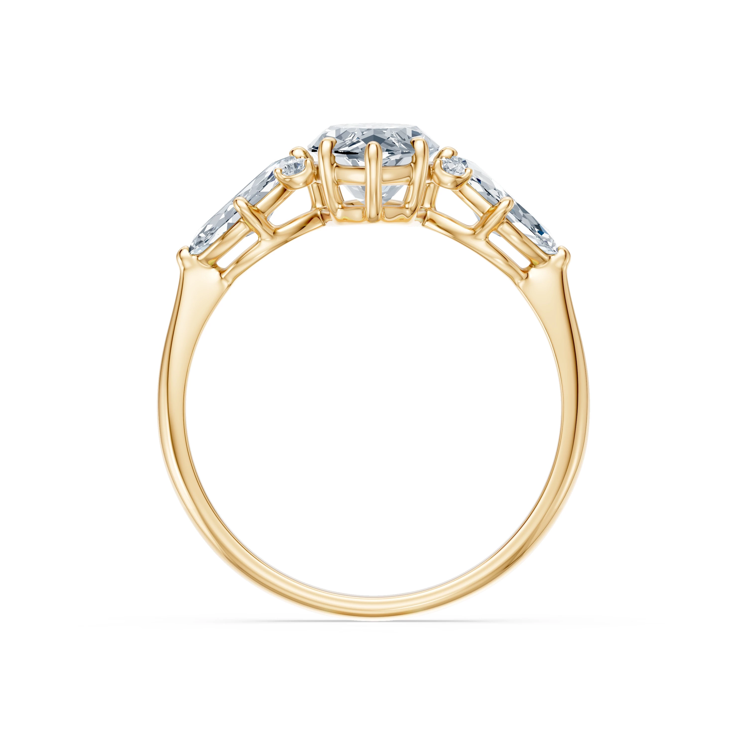 Bague Caresse Infinie Solitaire Éternité marquise 1,5 ct · 1,5 mm — vue 5