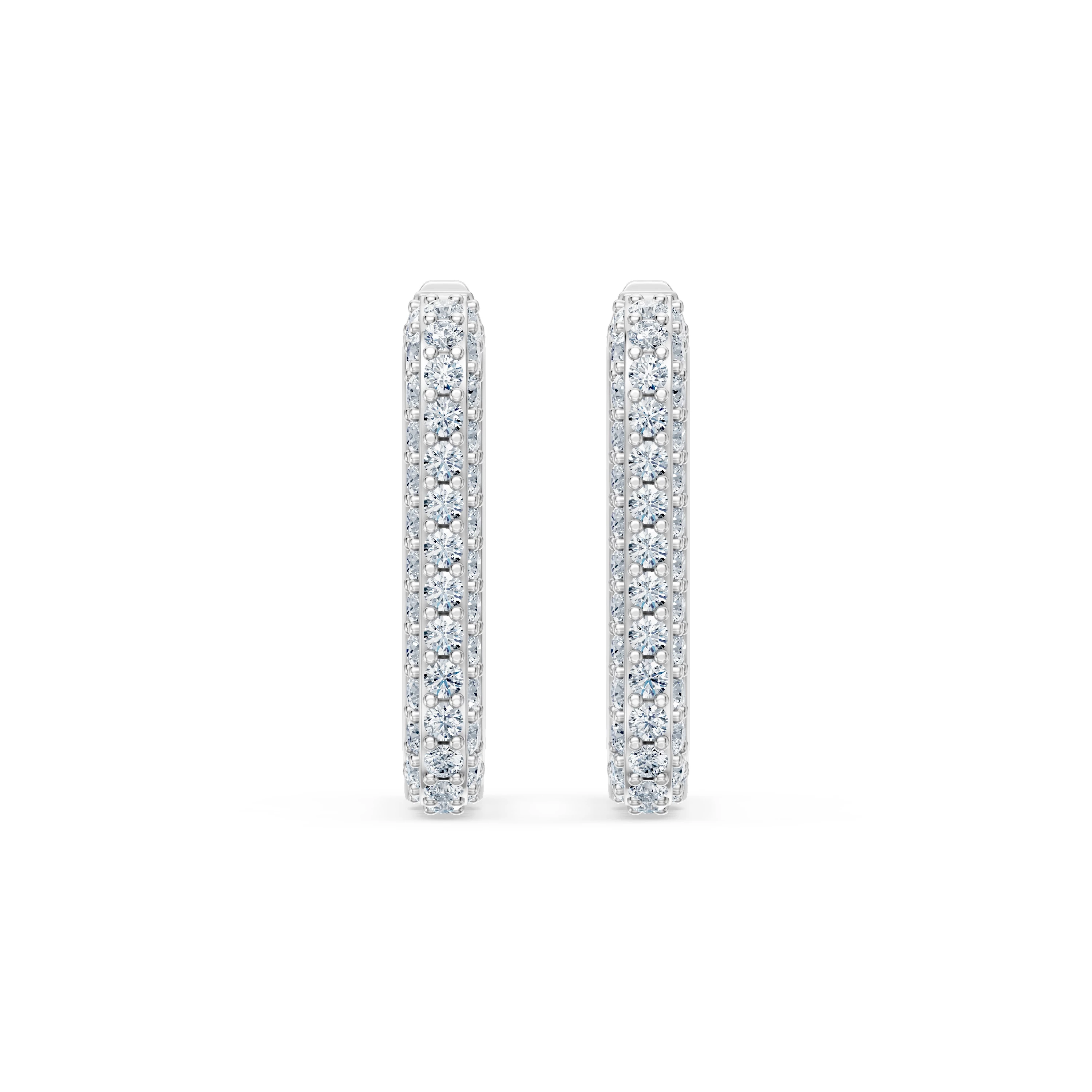 Boucles d'oreilles Serment Lumineux Éternité 0,01 ct — vue 1
