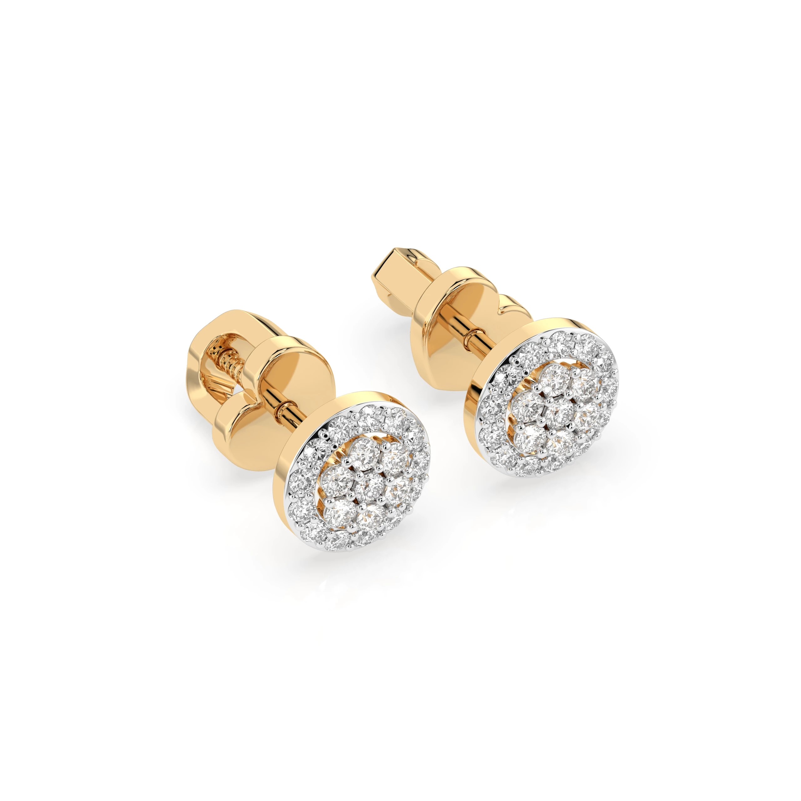 Boucles d'oreilles Crépuscule Sublime Illusion ronde 0,16 ct — vue 5