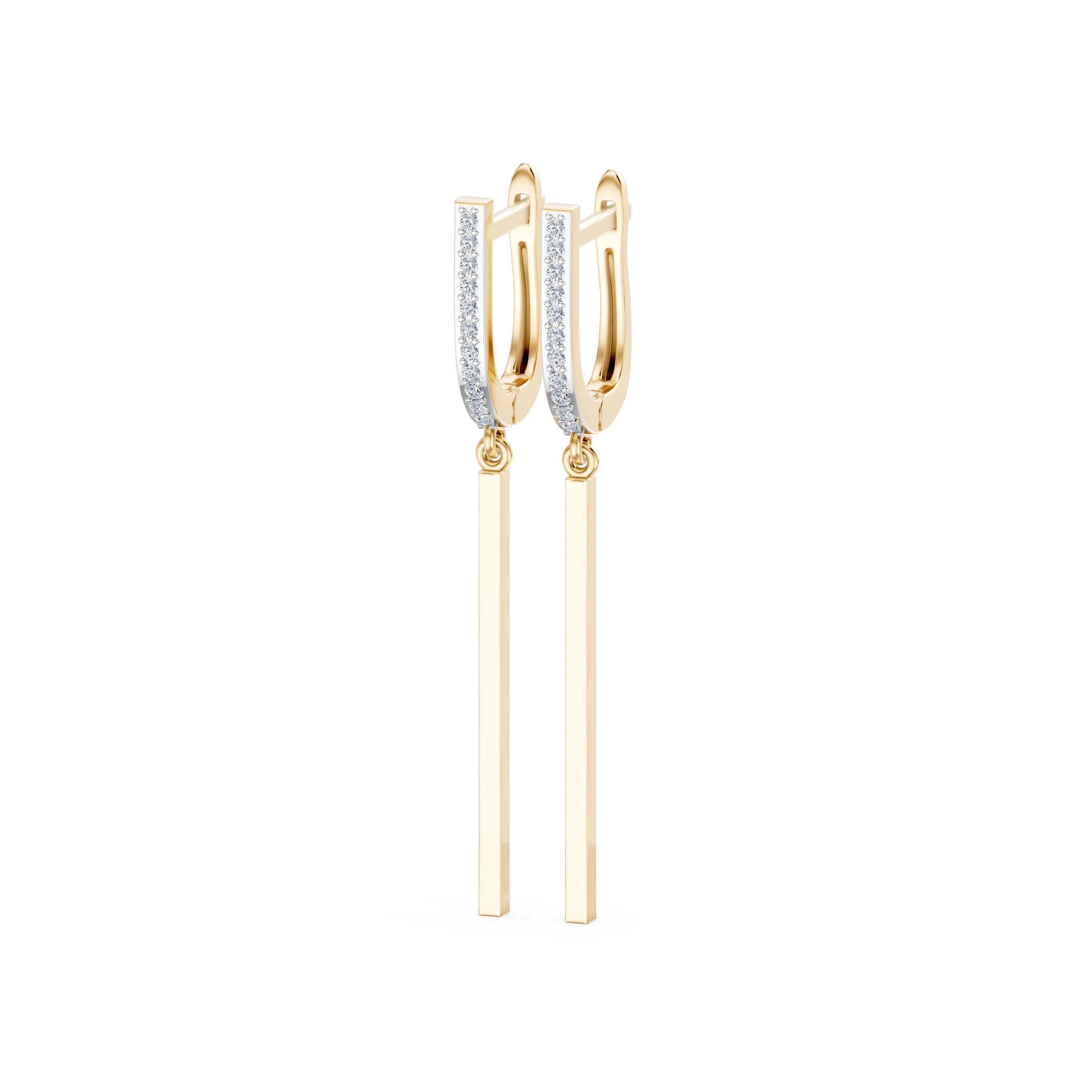 Boucles d'oreilles Le Serment Secret Minimalisme 0,01 ct — vue 5