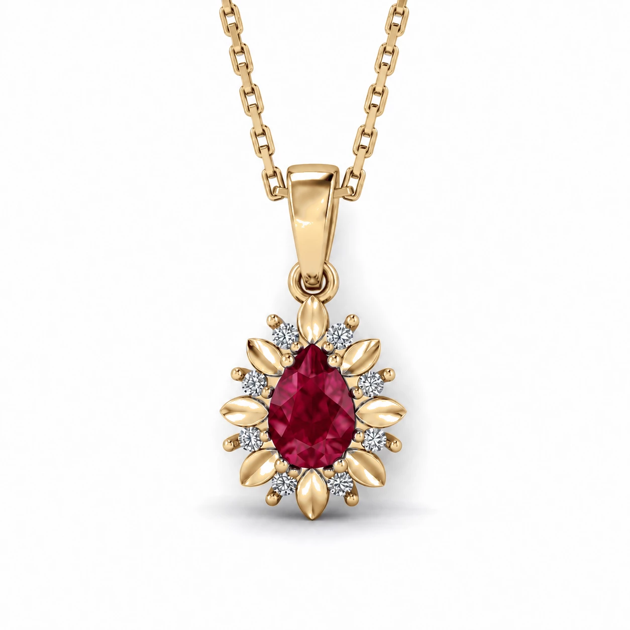 Collier Promesse Divine Pierre Précieuse poire 0,5 ct — vue 7