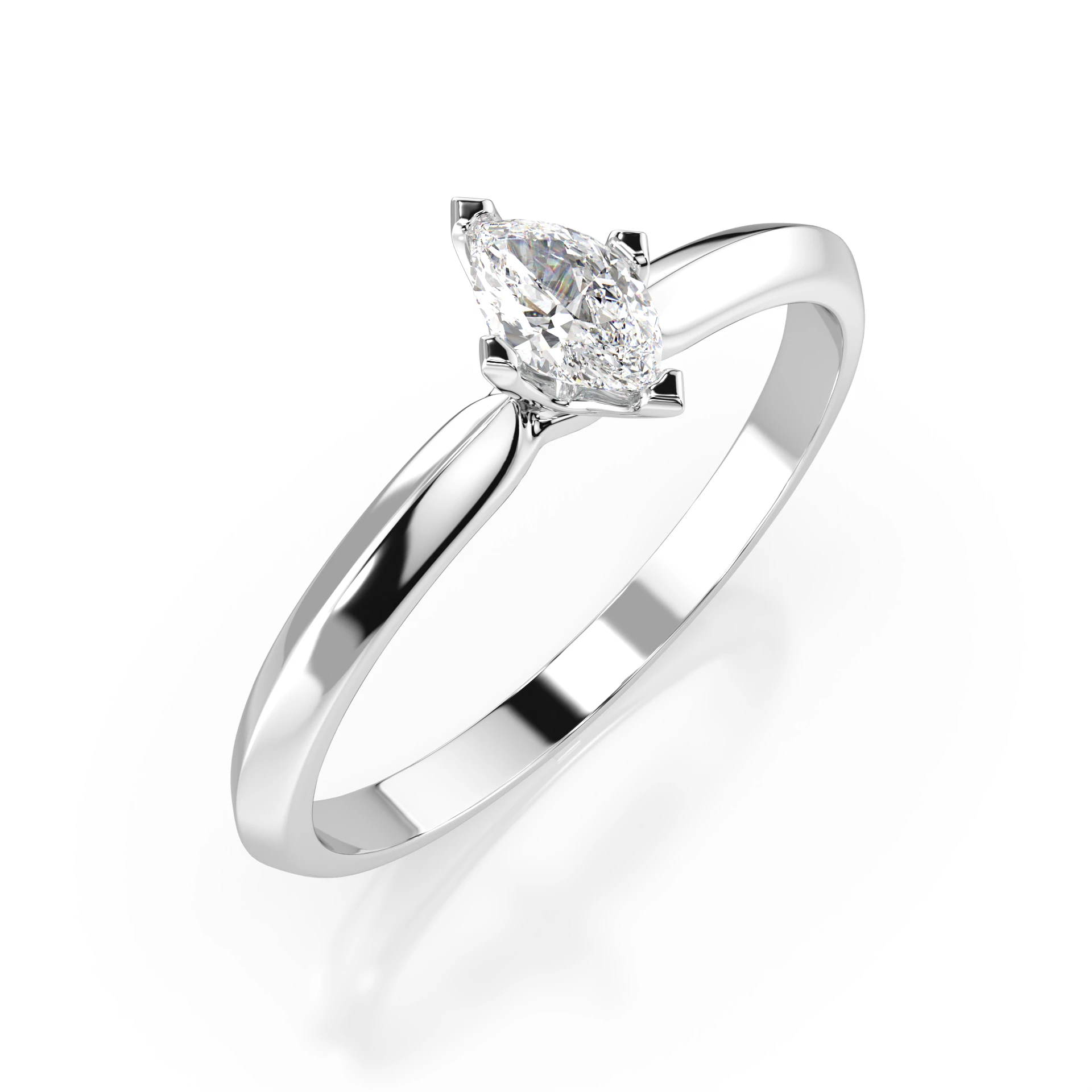 Bague Trône Illustre Solitaire marquise 0,1 ct — vue 1