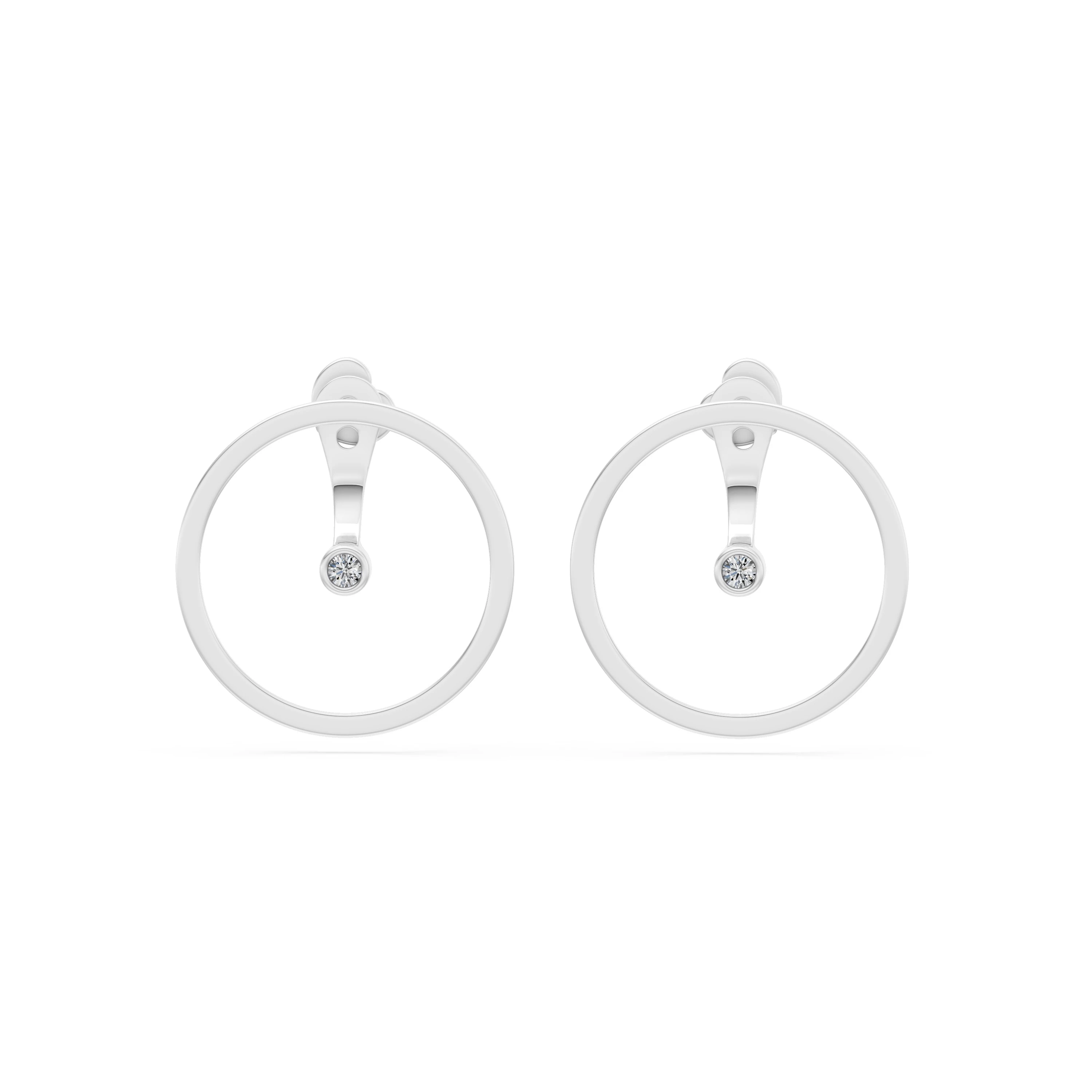 Boucles d'oreilles Secret Royal Minimalisme 0,03 ct — vue 1