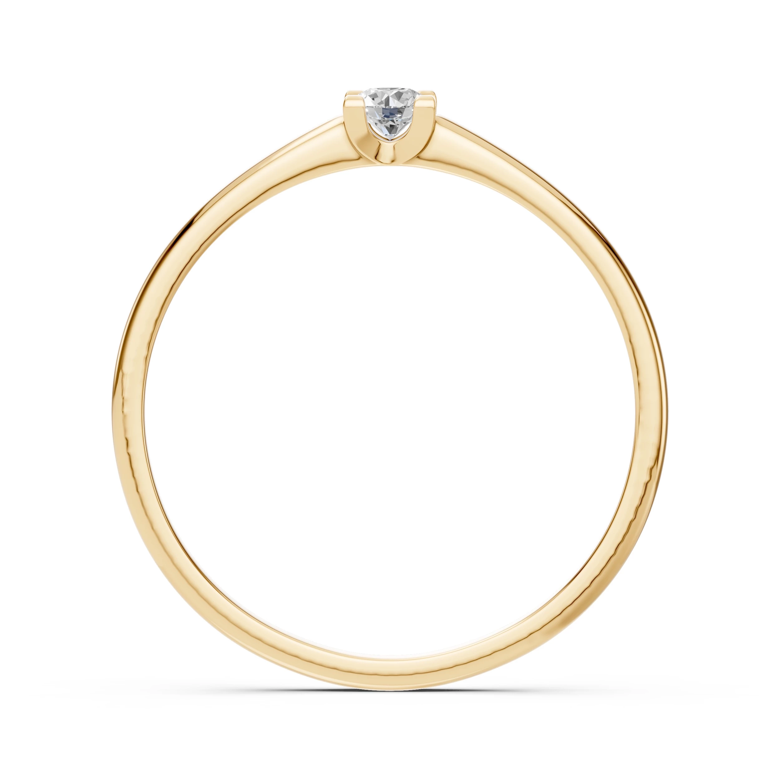 Bague Princesse Éternelle Solitaire ronde 0,1 ct · 3,0 mm — vue 5