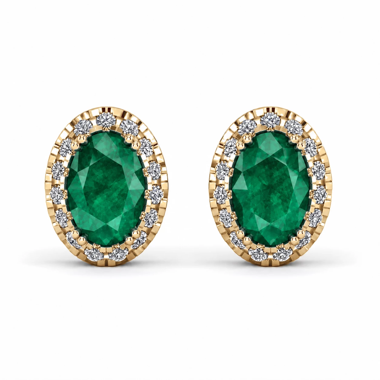 Boucles d'oreilles Reine Somptueuse Pierre Précieuse ovale 0,84 ct — vue 7