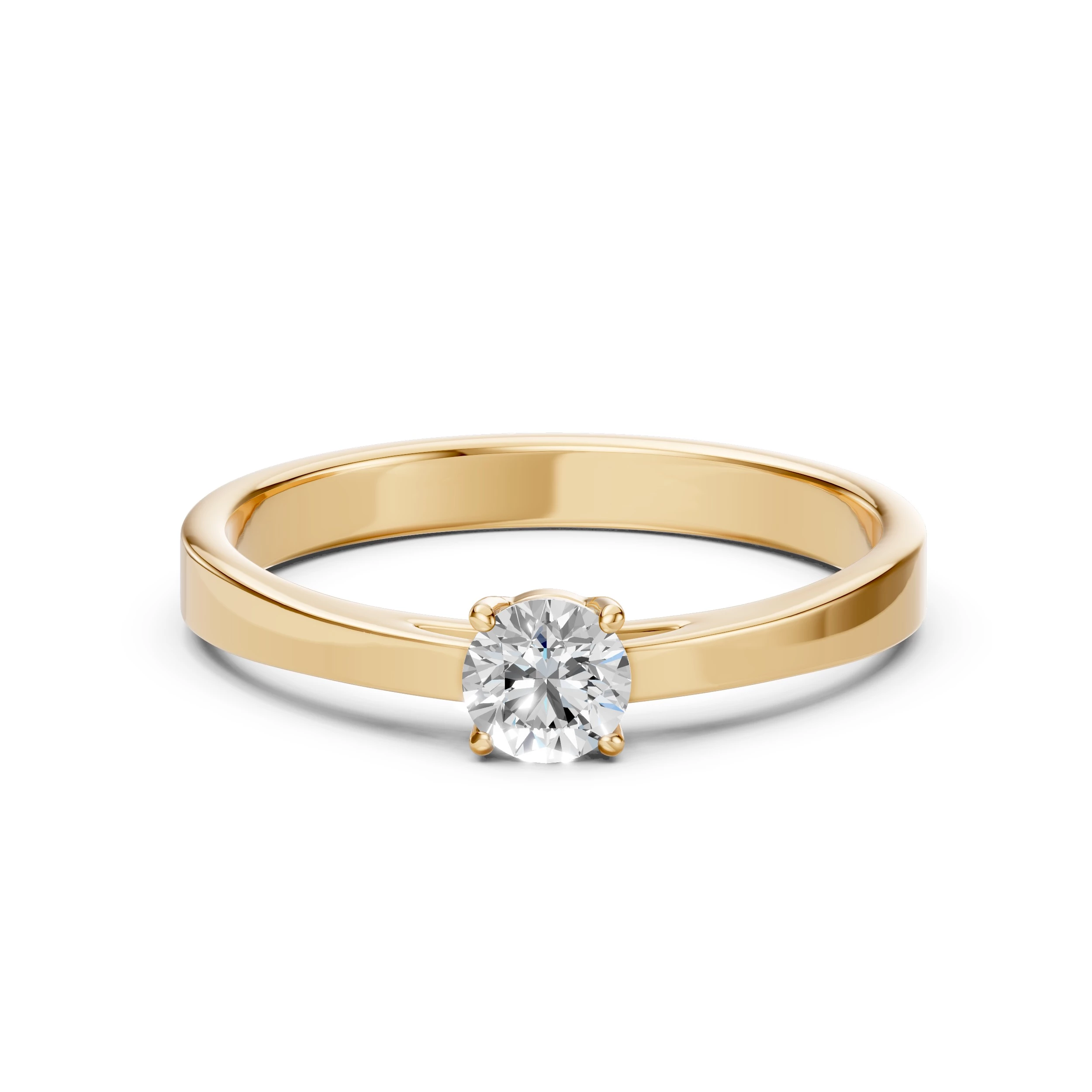 Bague Éclat Royal Solitaire ronde 0,45 ct · 4,8 mm — vue 6