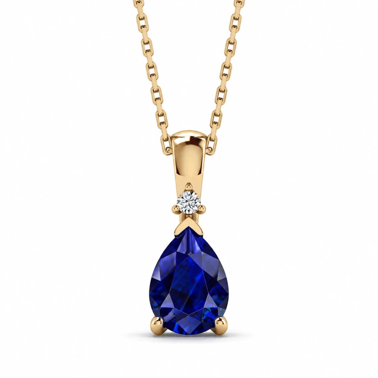 Collier Nébuleuse Cristalline Pierre Précieuse poire 0,79 ct — vue 7