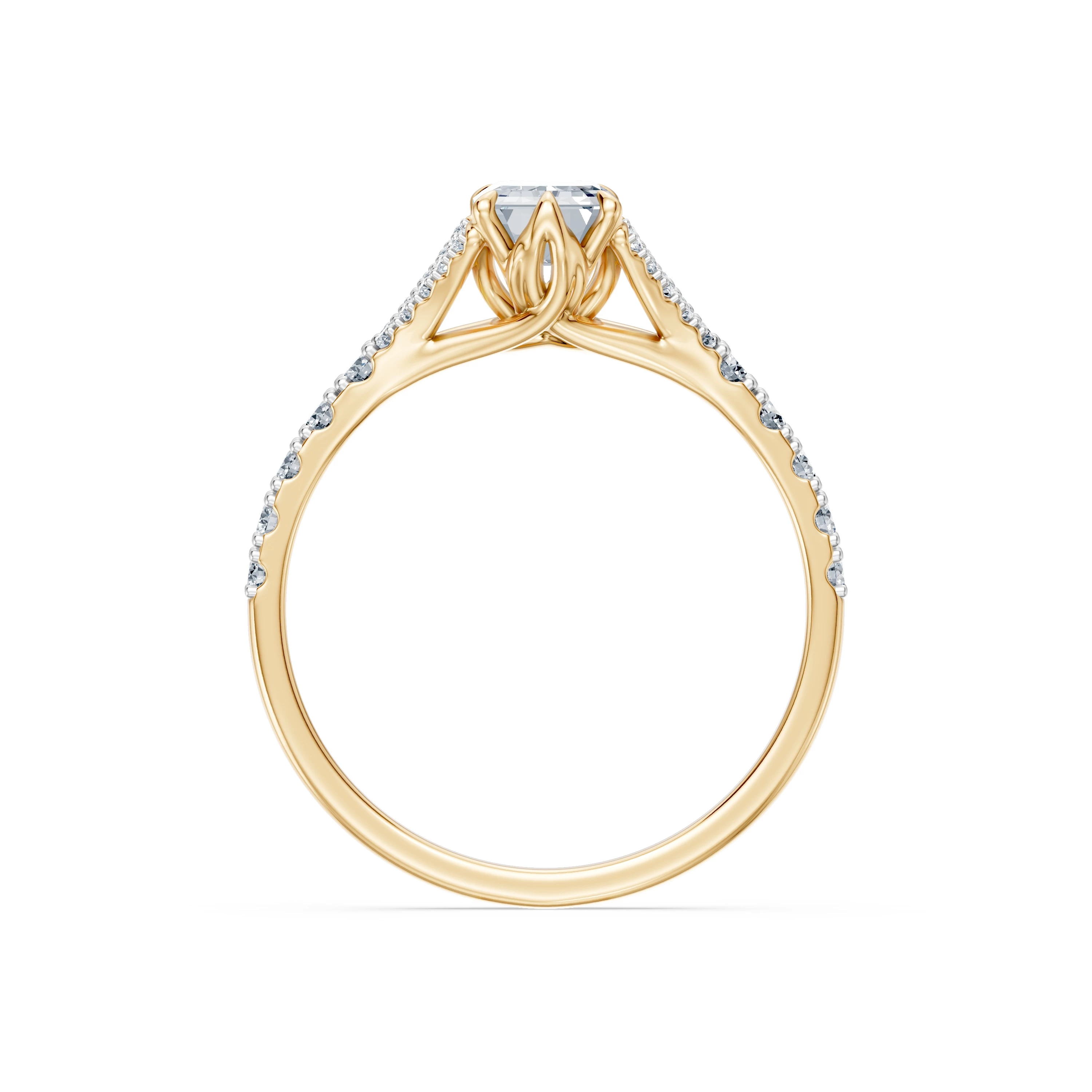 Bague Lien Éblouissant Solitaire Éternité émeraude 1,5 ct · 1,5 mm — vue 5