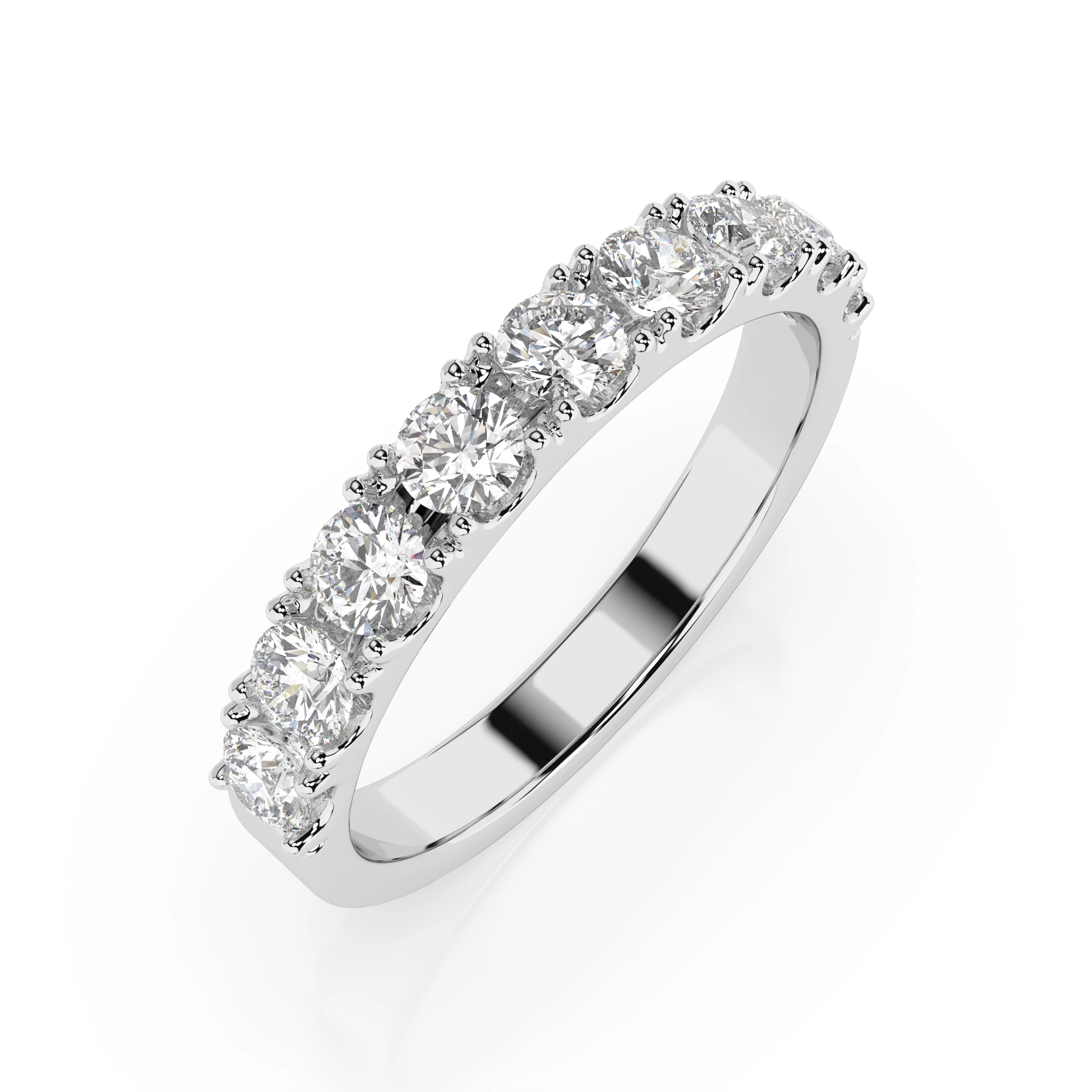 Bague Baiser Divin Éternité ronde 0,78 ct — vue 1