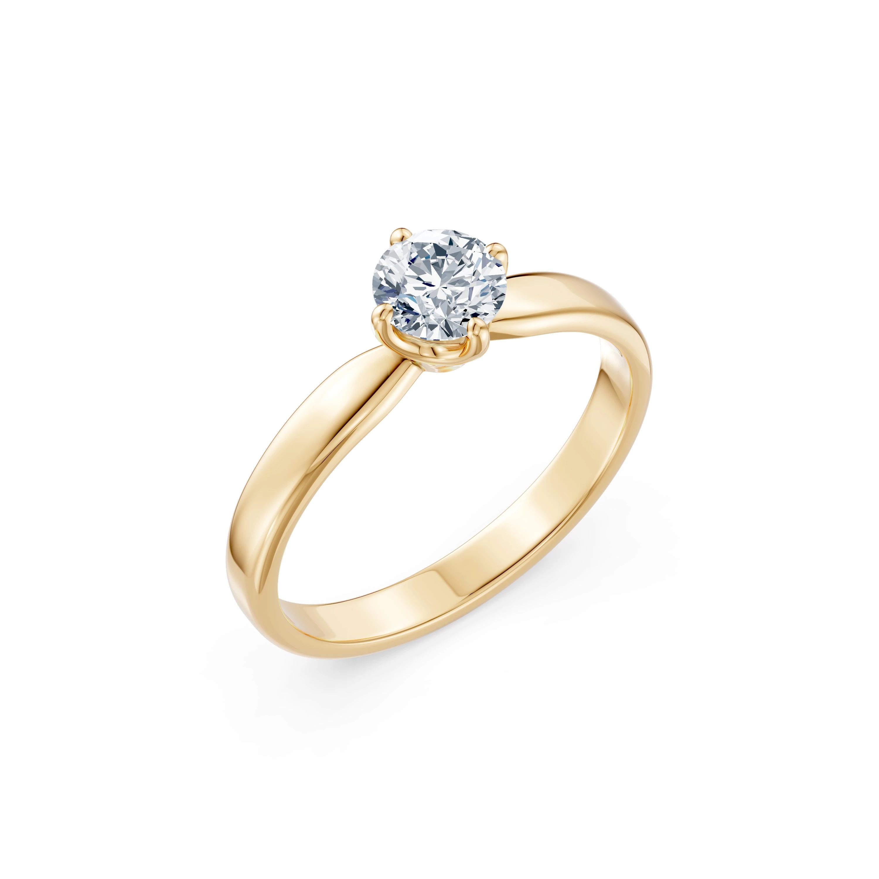 Bague Splendeur Dorée Solitaire 0,4 ct · 4,7 mm — vue 4