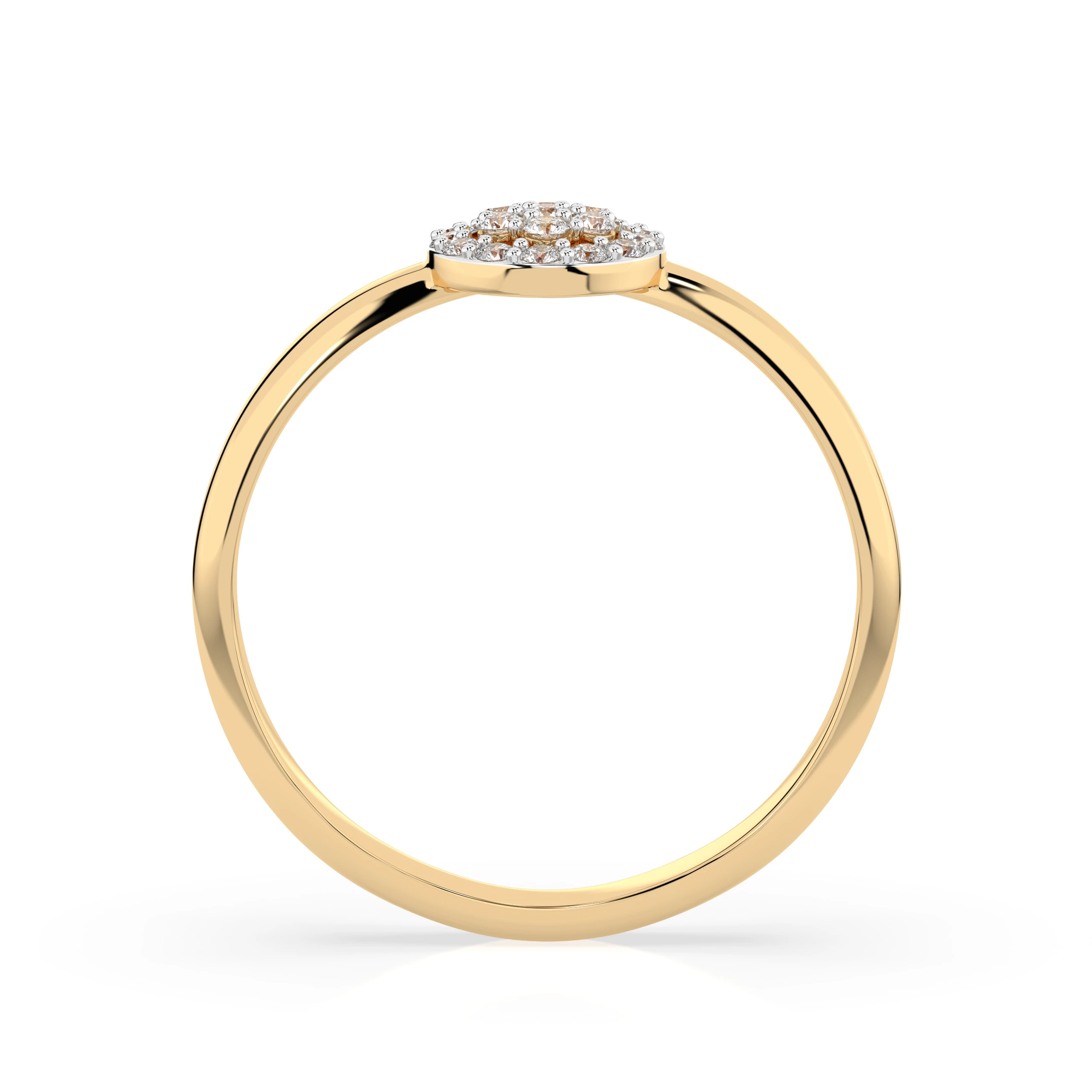 Bague Comète Radieuse Illusion ronde 0,08 ct — vue 5