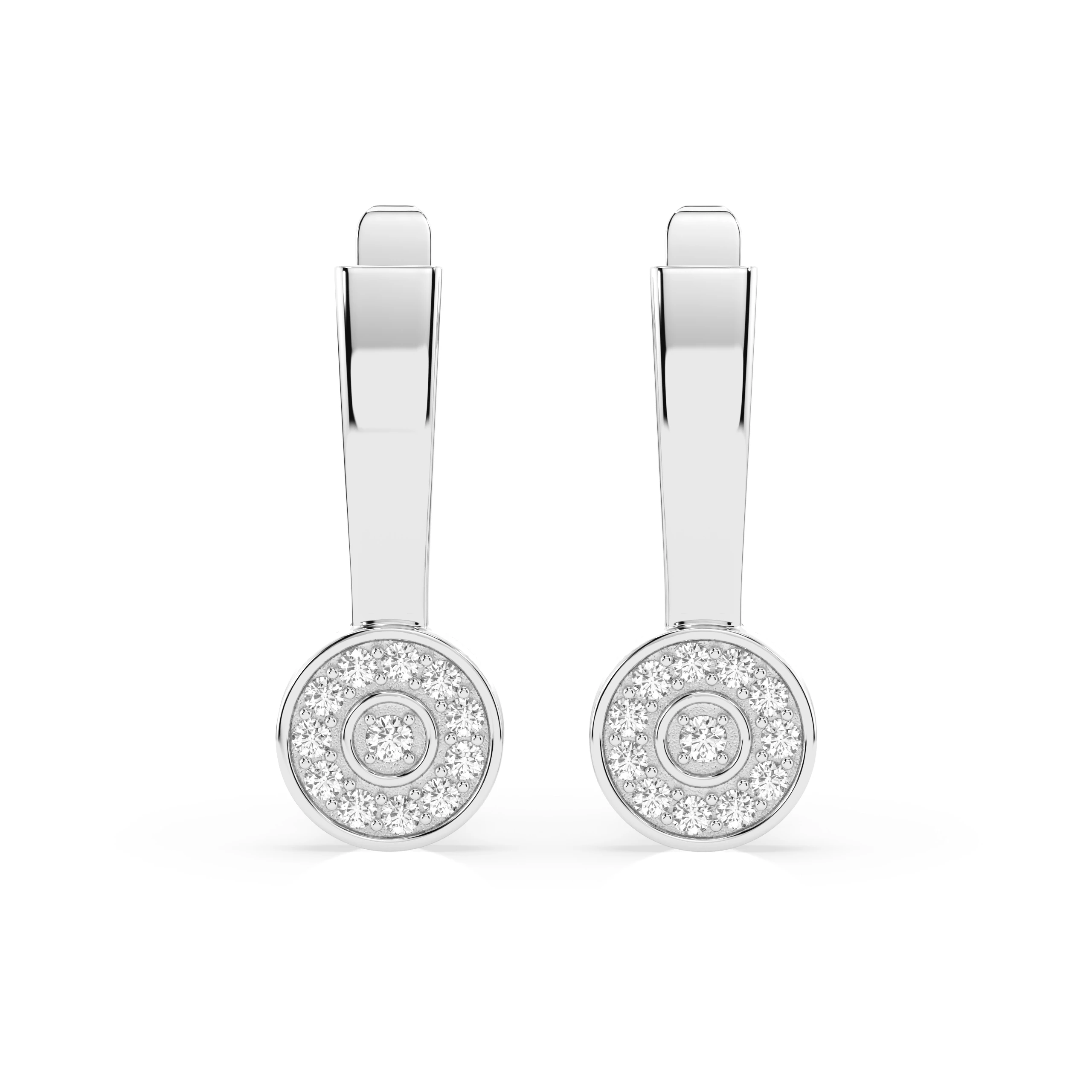 Boucles d'oreilles Voie Lactée Sublime Illusion ronde 0,02 ct — vue 1