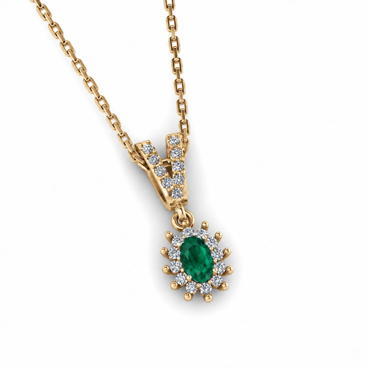Collier Noblesse Radieuse Pierre Précieuse ovale 0,19 ct — vue 9