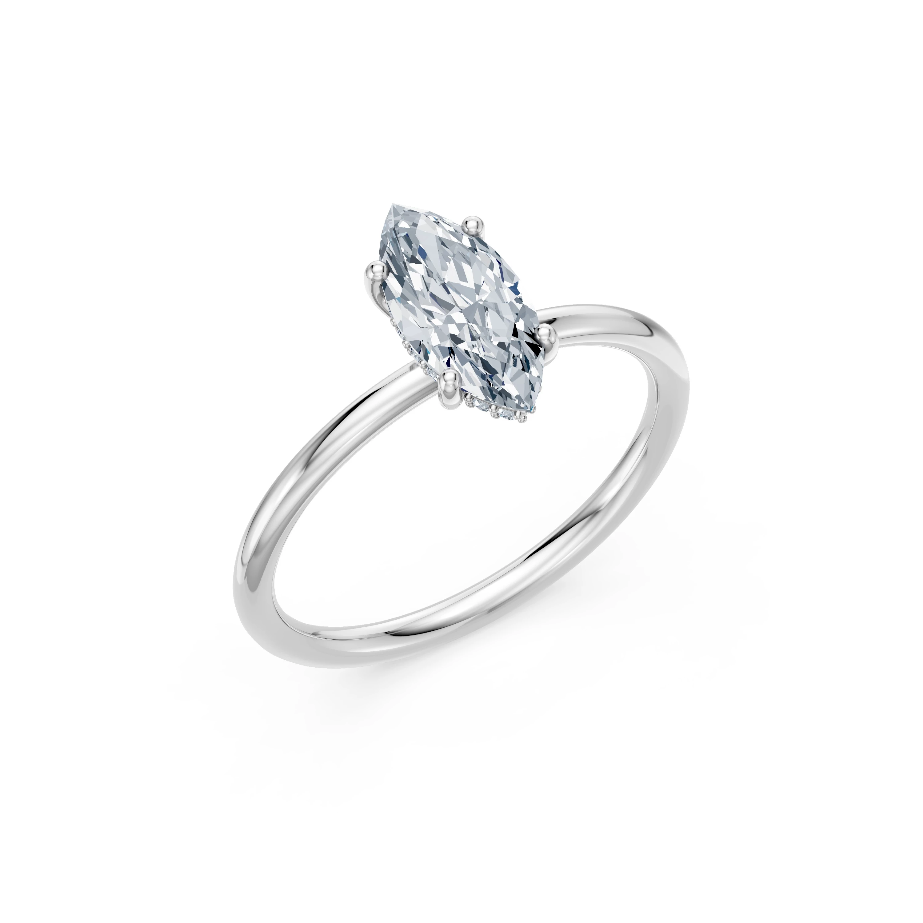 Bague Exception Exquise Solitaire marquise 1 ct — vue 1