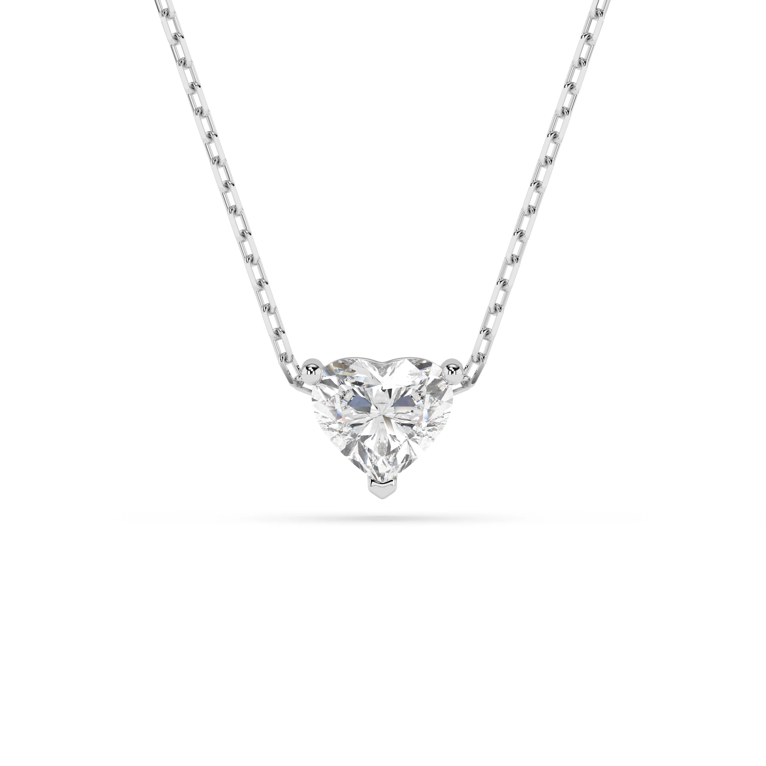 Collier Zénith Divin Solitaire cœur 0,3 ct — vue 1
