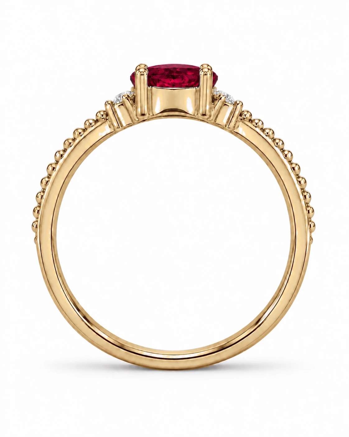 Bague Étreinte Éternelle Pierre Précieuse ovale 0,63 ct — vue 8
