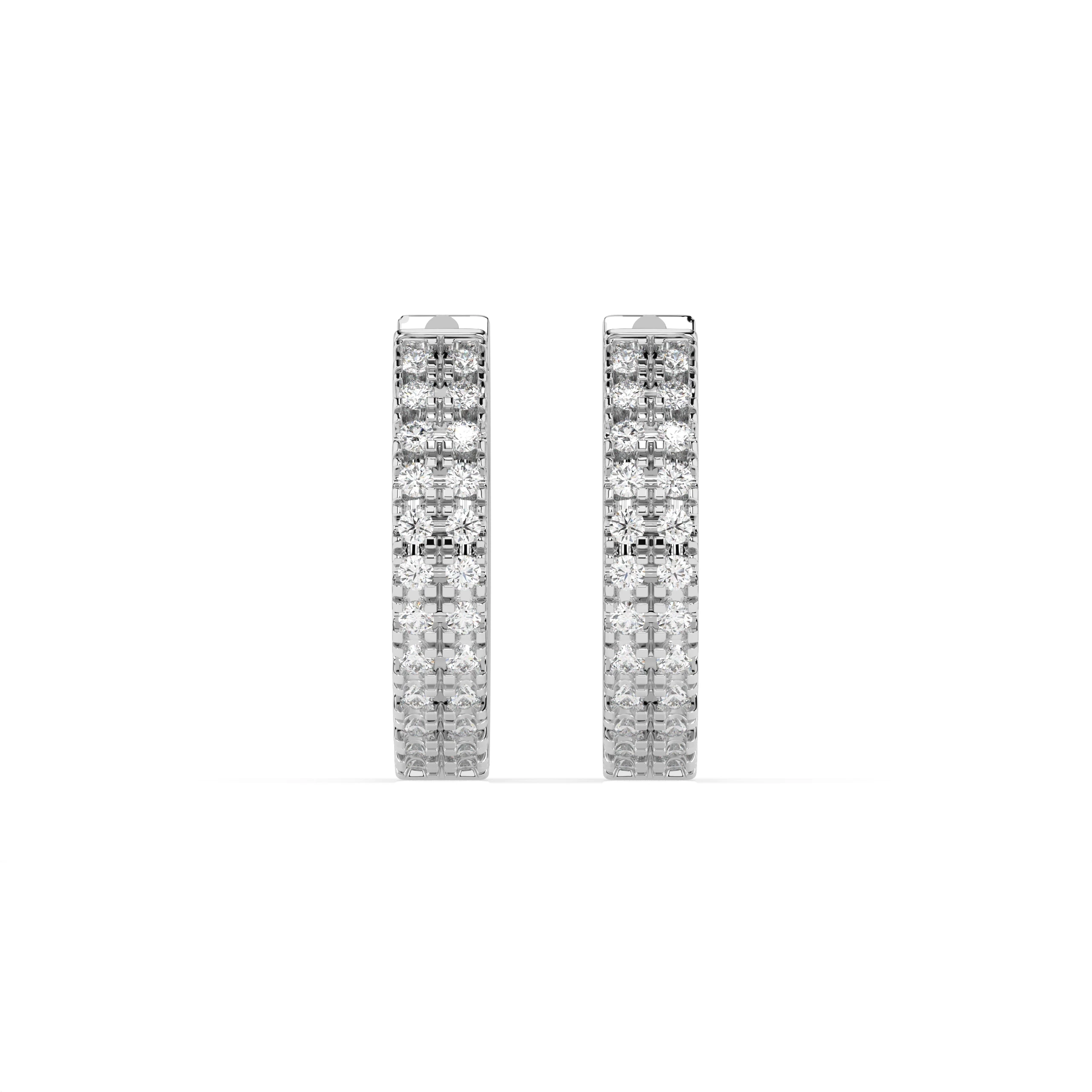 Boucles d'oreilles Caresse Divine Éternité ronde 0,19 ct — vue 1