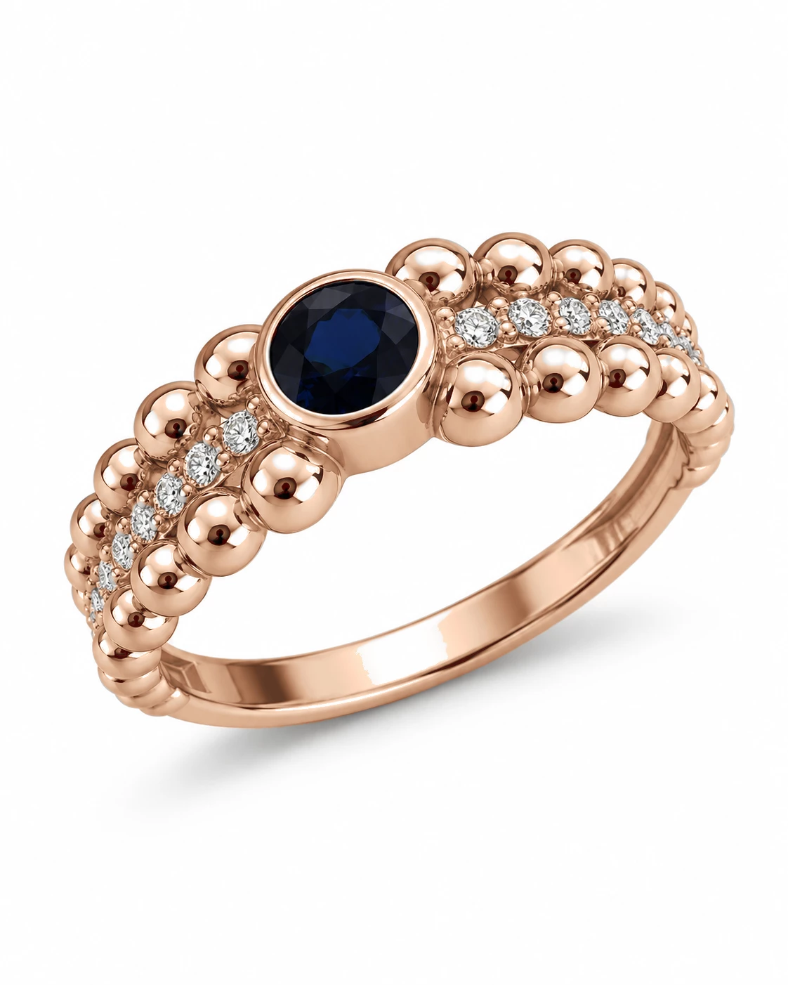 Bague Soleil Céleste Pierre Précieuse ronde 0,25 ct — vue 1