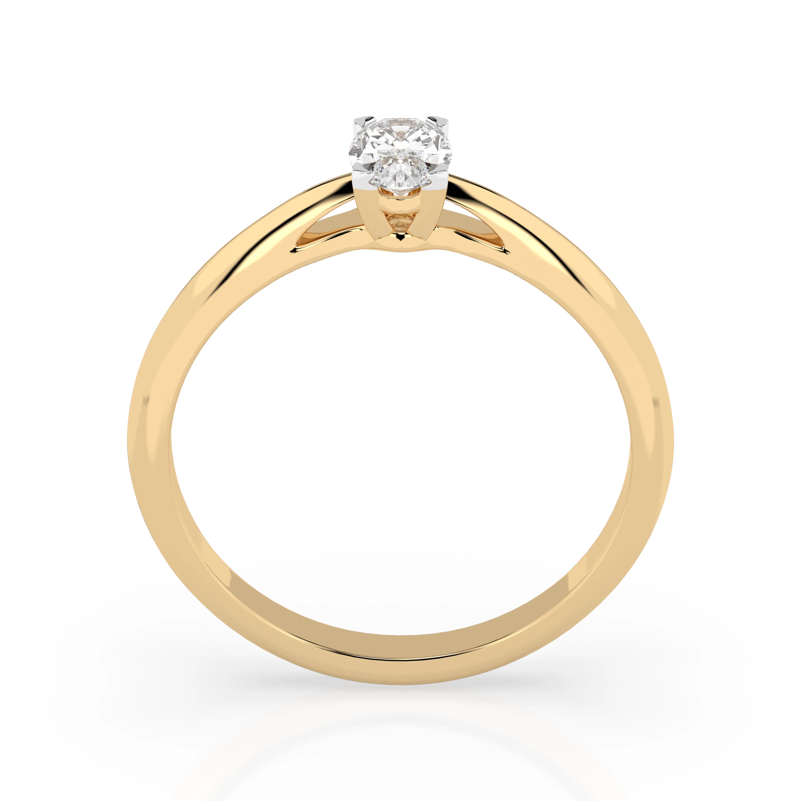 Bague Héritage Radieux Solitaire ovale 0,3 ct — vue 5