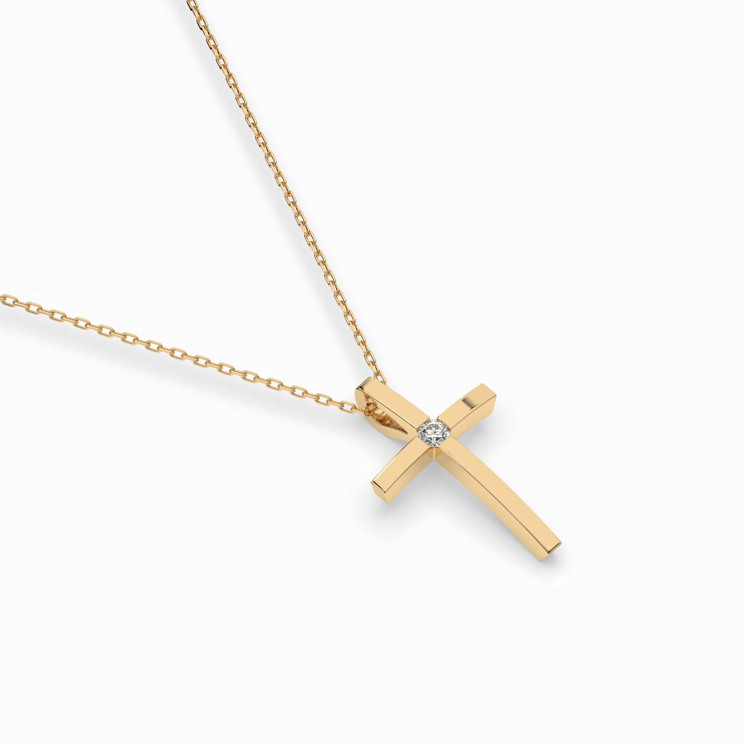 Collier Reflet Royal Minimalisme ronde 0,03 ct — vue 6