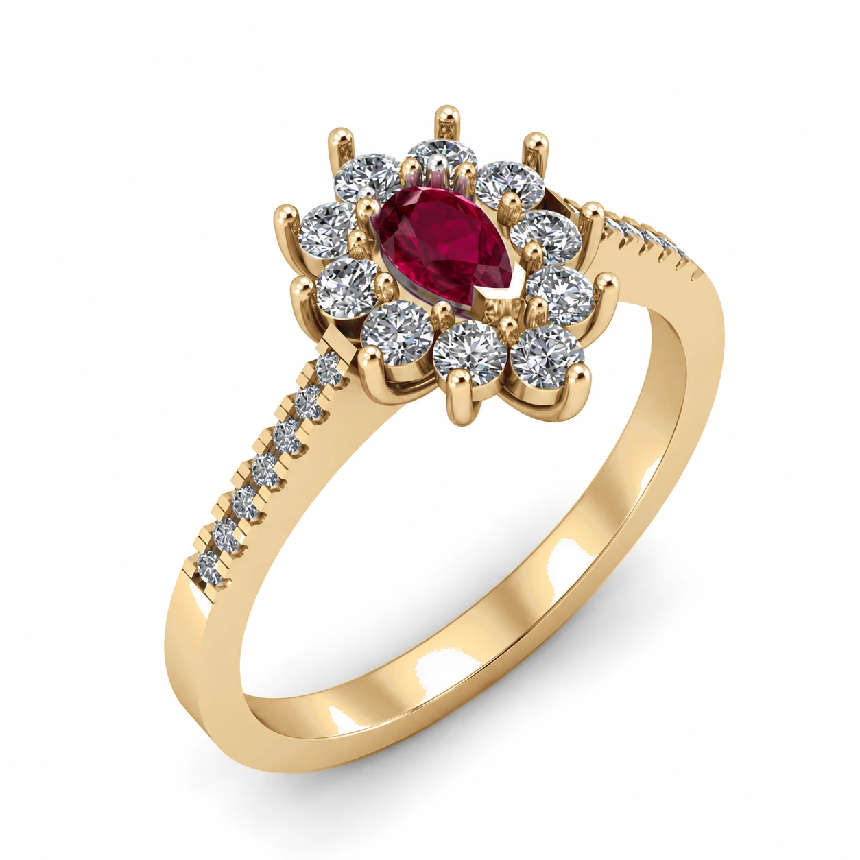 Bague Rêverie Divine Pierre Précieuse poire 0,22 ct — vue 7