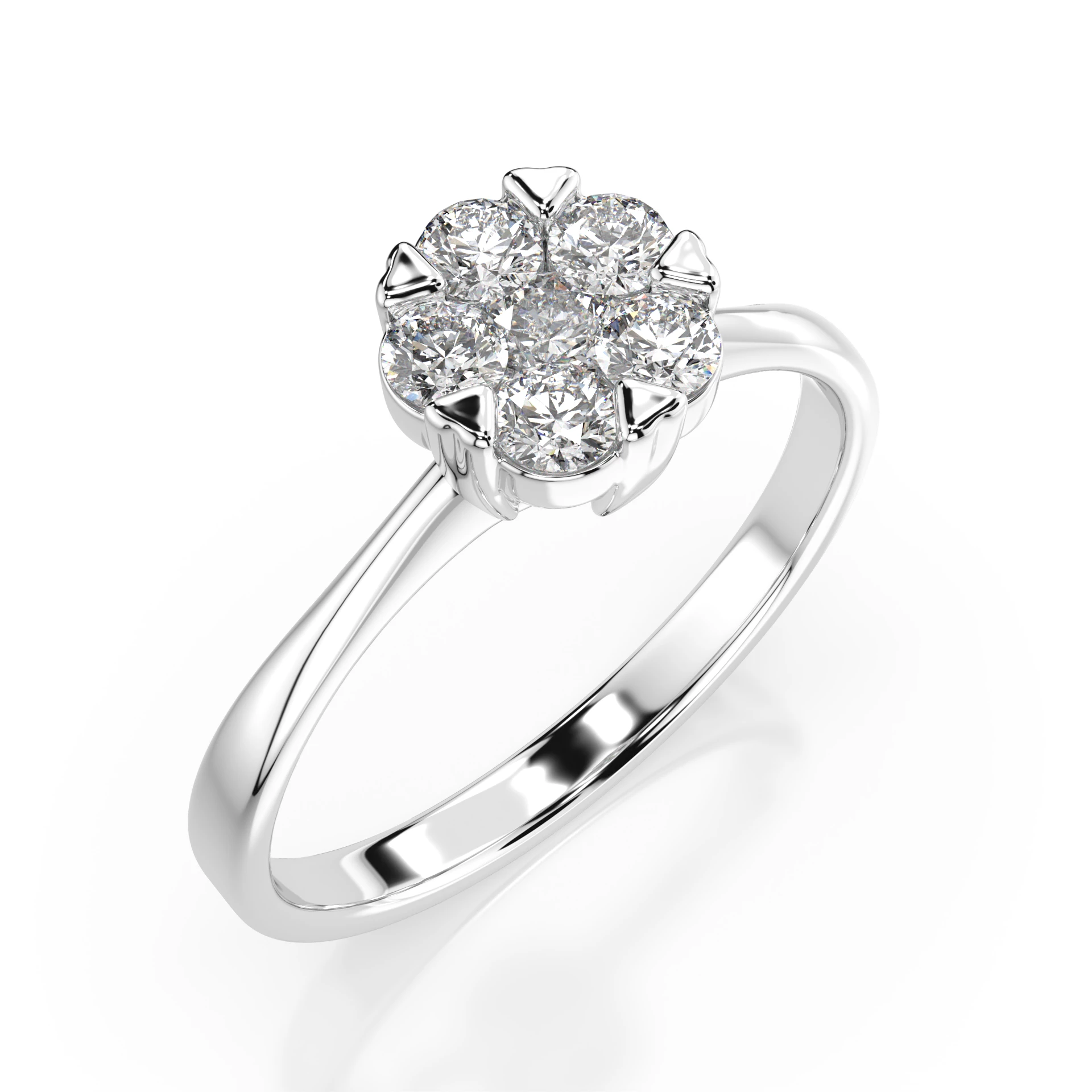 Bague Astre Royal Illusion ronde 0,1 ct — vue 1