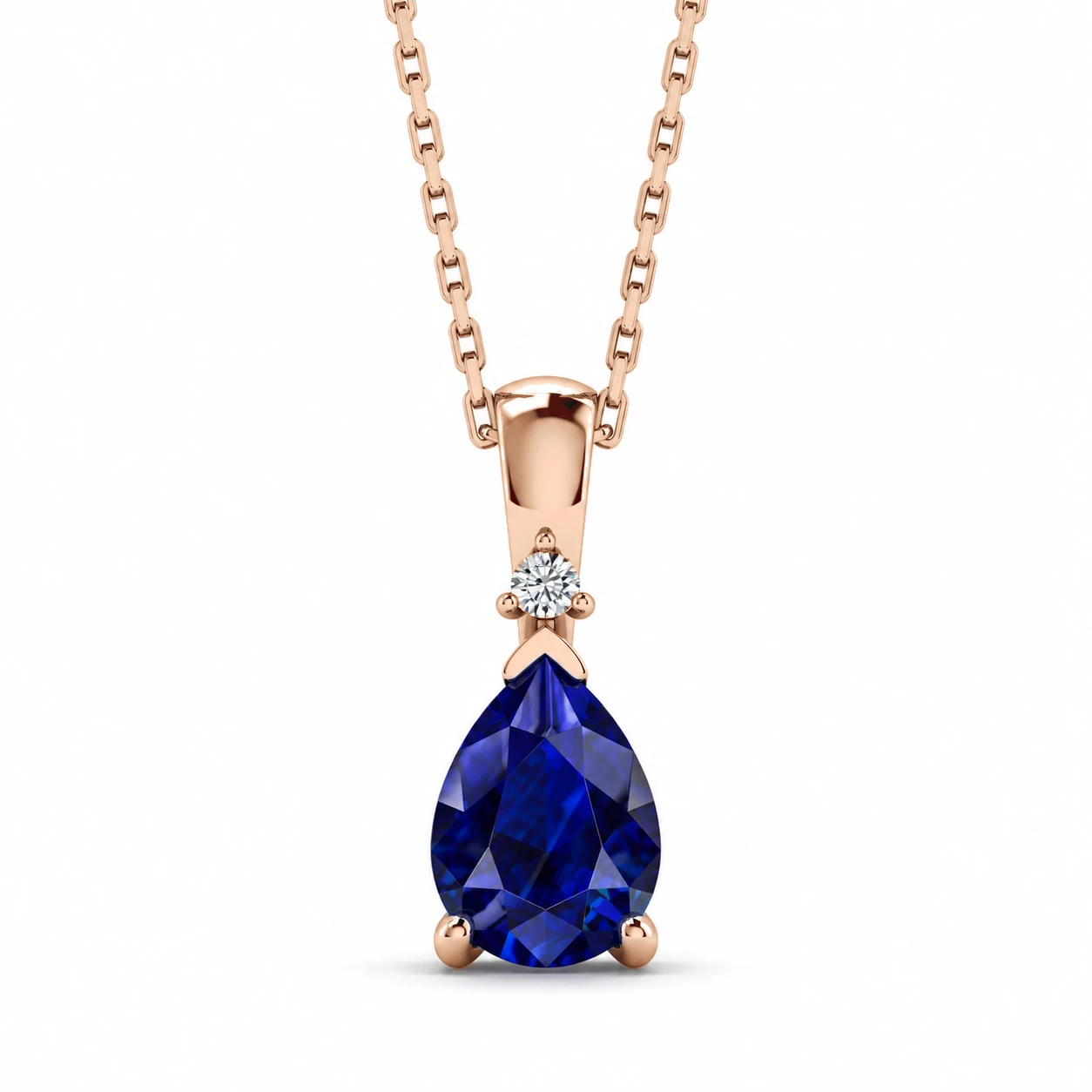 Collier Nébuleuse Cristalline Pierre Précieuse poire 0,79 ct — vue 1