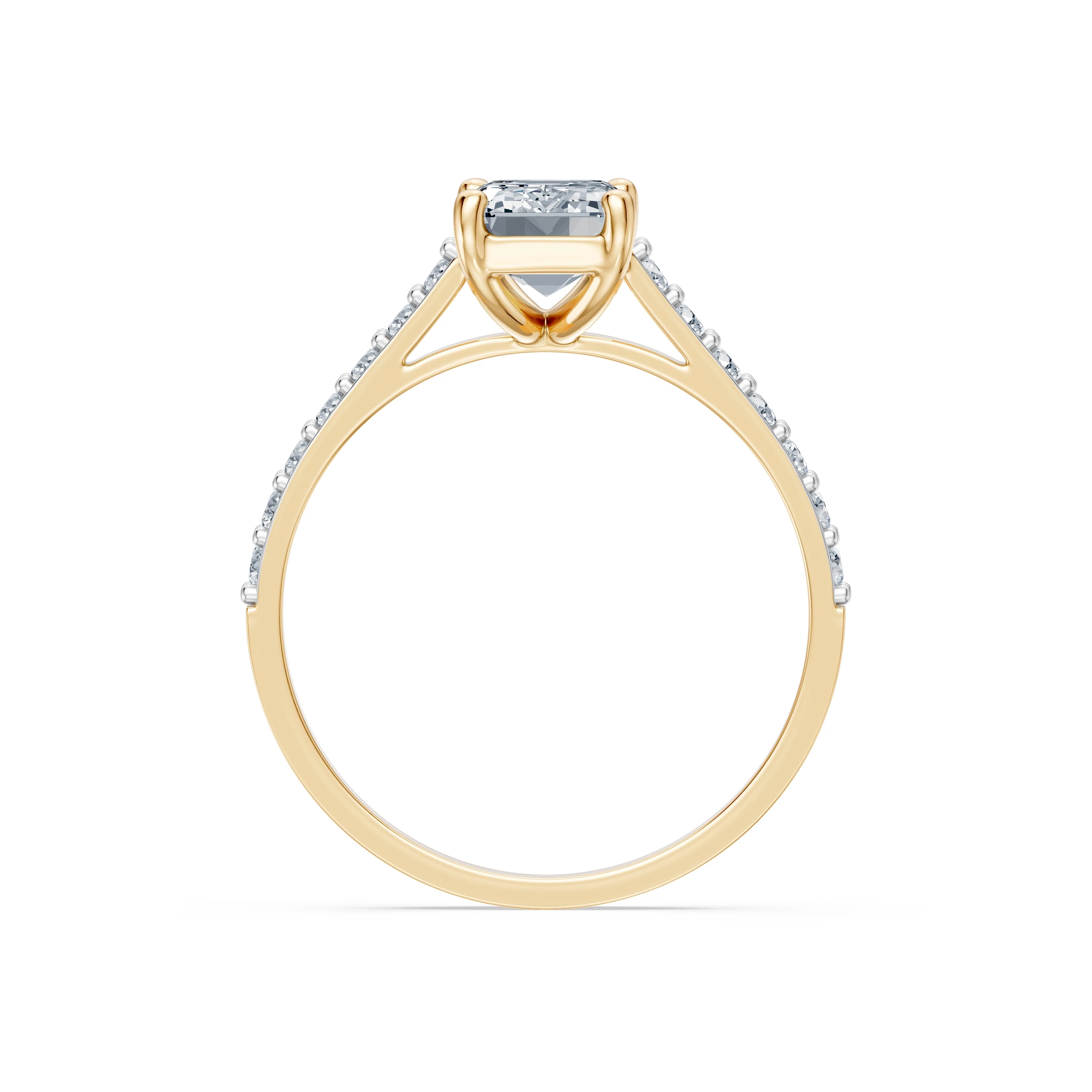 Bague Lien Délicat Solitaire Éternité émeraude 1,5 ct · 1,5 mm — vue 5