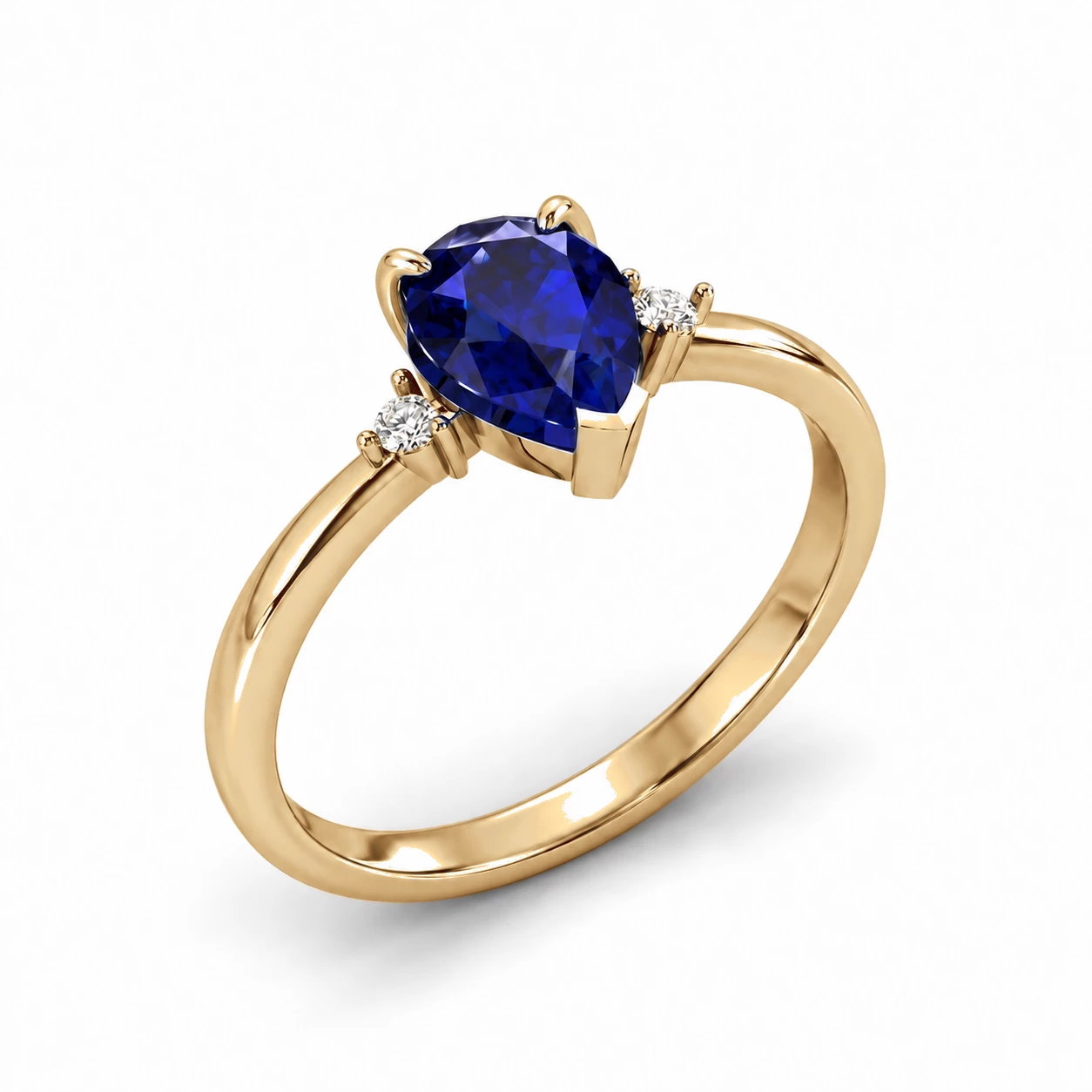Bague Constellation Argentée Pierre Précieuse poire 0,79 ct — vue 7